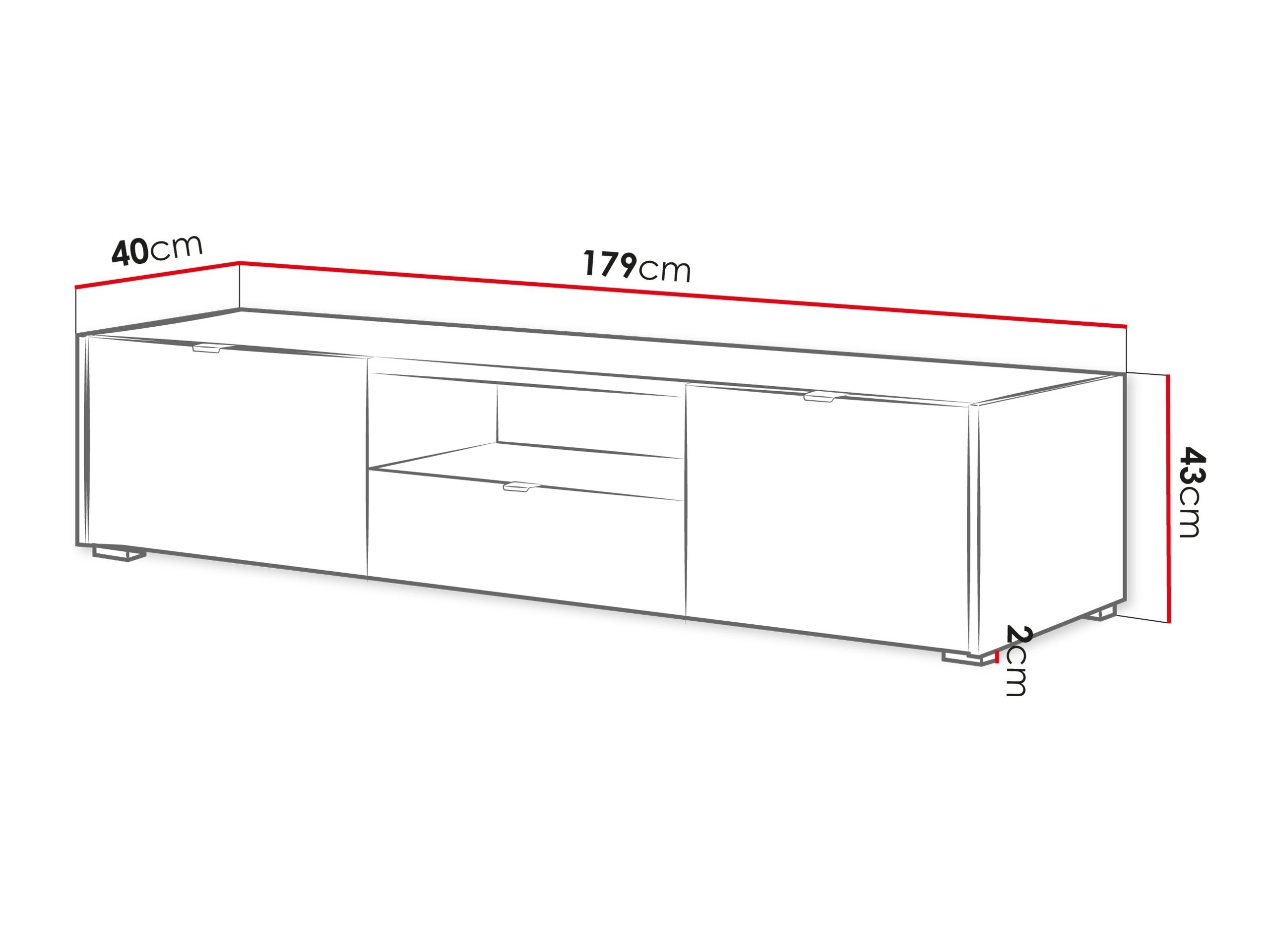 Meuble TV Comfivo Vomoro 102