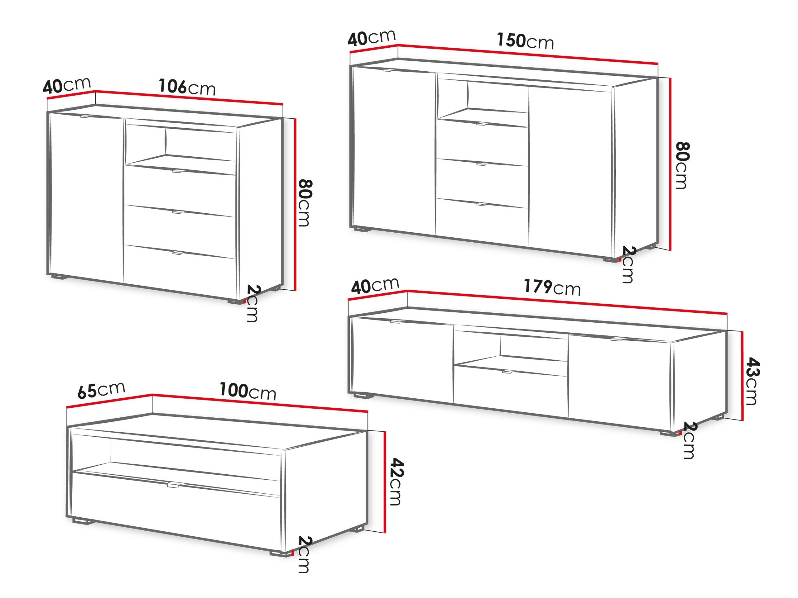 Ensemble de salon Comfivo Vomoro 105