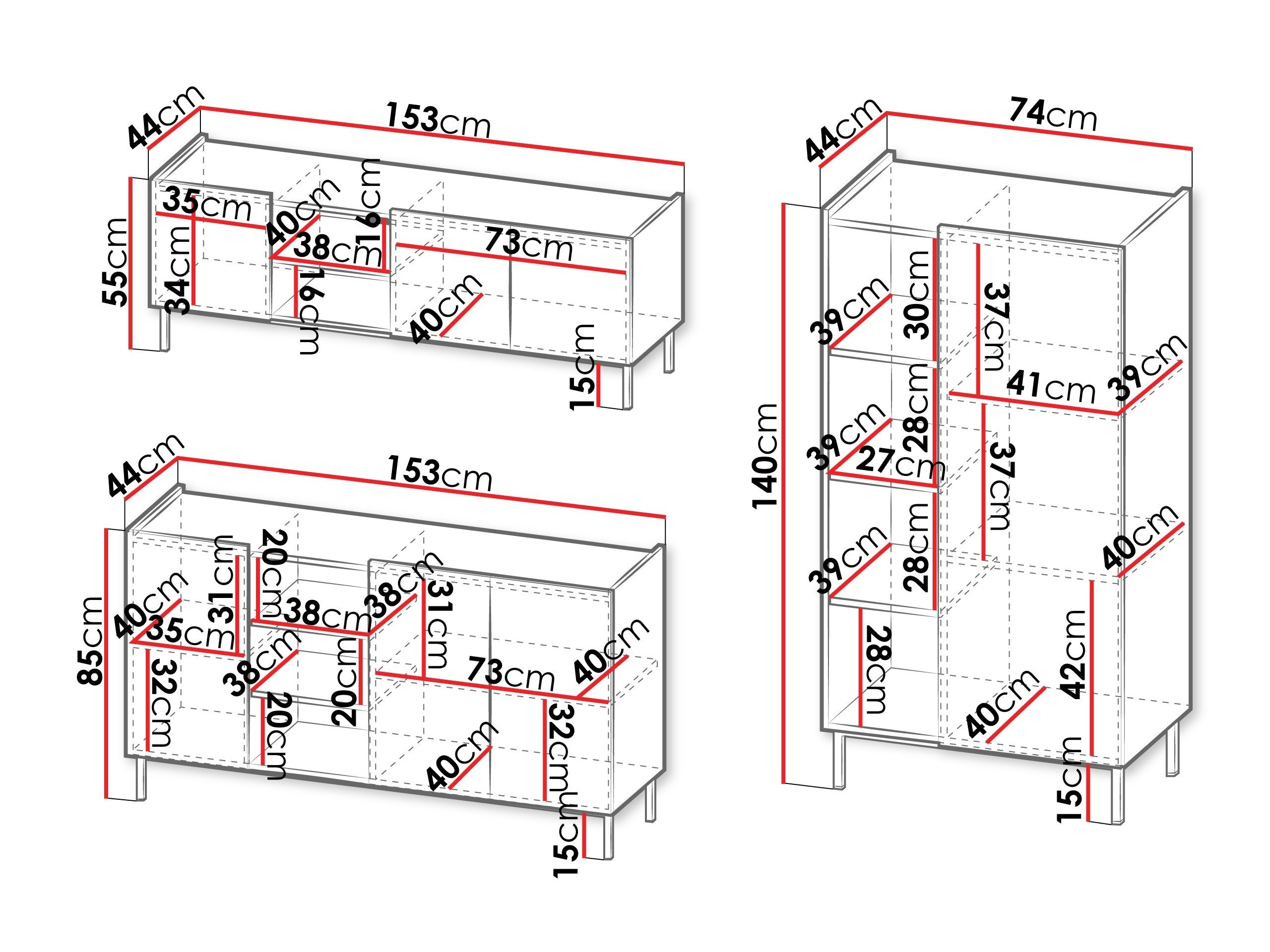 Ensemble de salon Veldome 103 (Cachemire + Chêne)