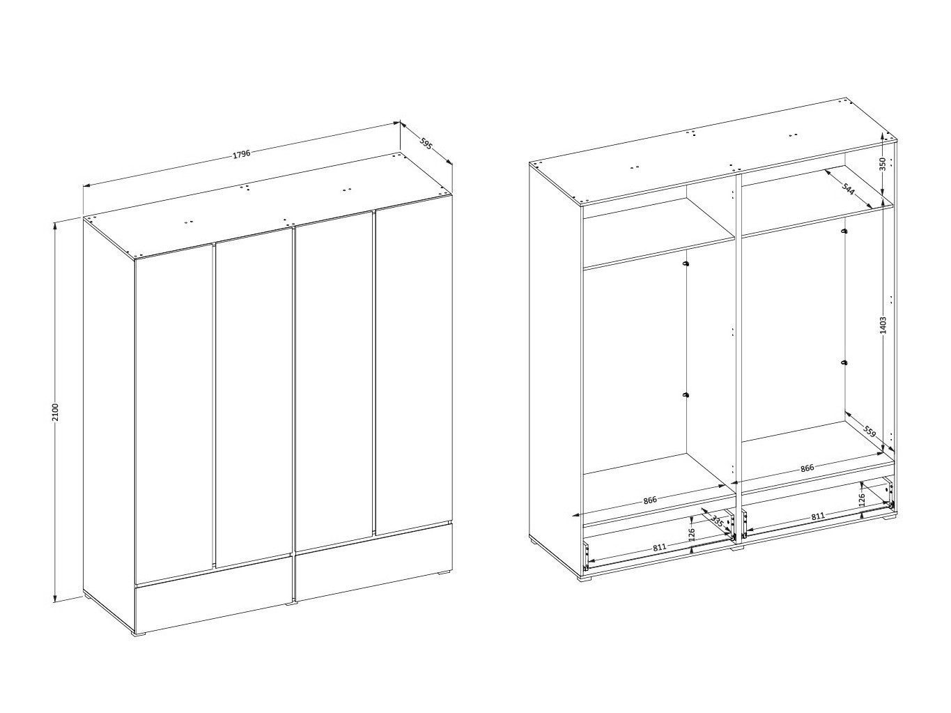 Armoire Alfere 119 (Vert)