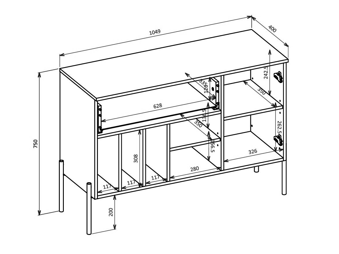Commode Levtenu 113 (Cachemire)