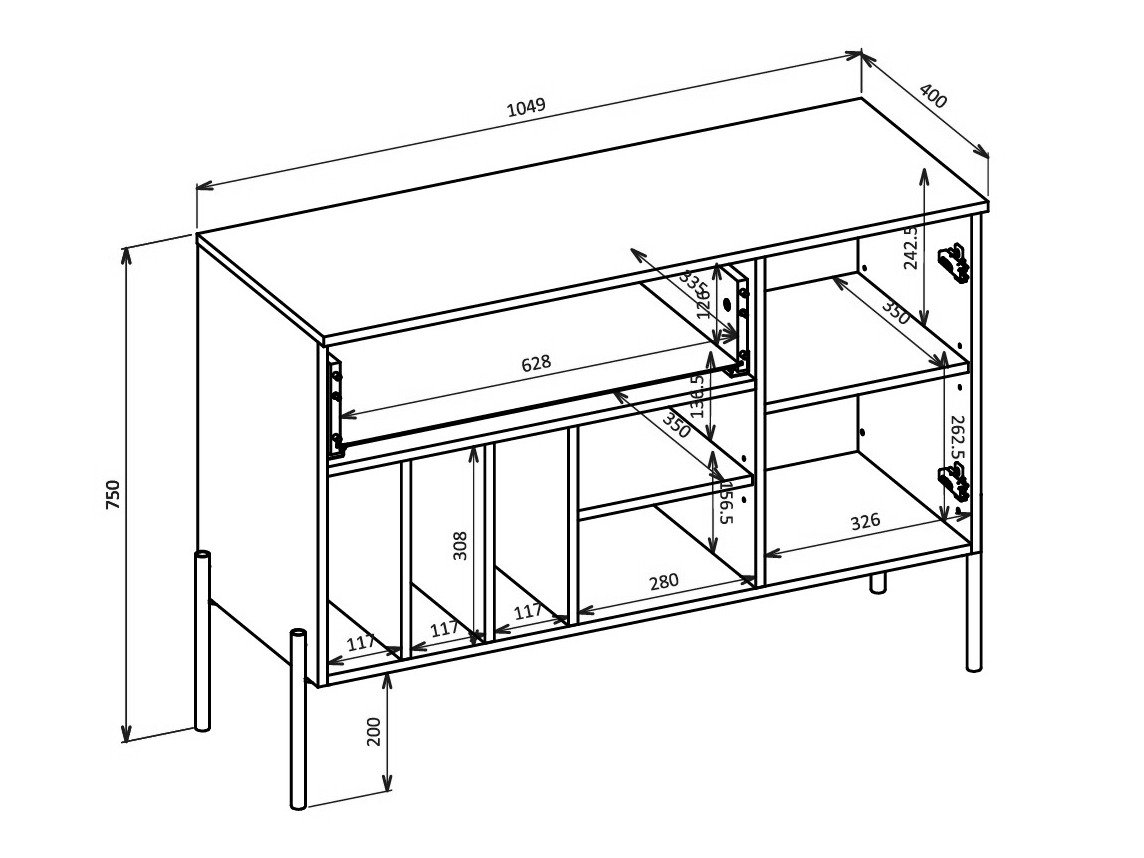 Ensemble de salon Levtenu 118 (Chêne + Cachemire)