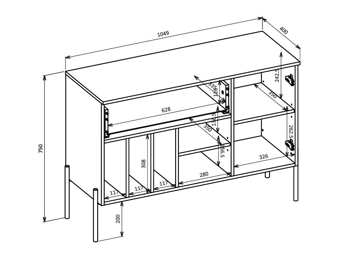Ensemble de salon Levtenu 118 (Chêne)