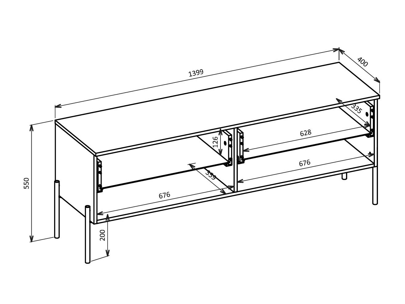 Ensemble de salon Levtenu 118 (Chêne)