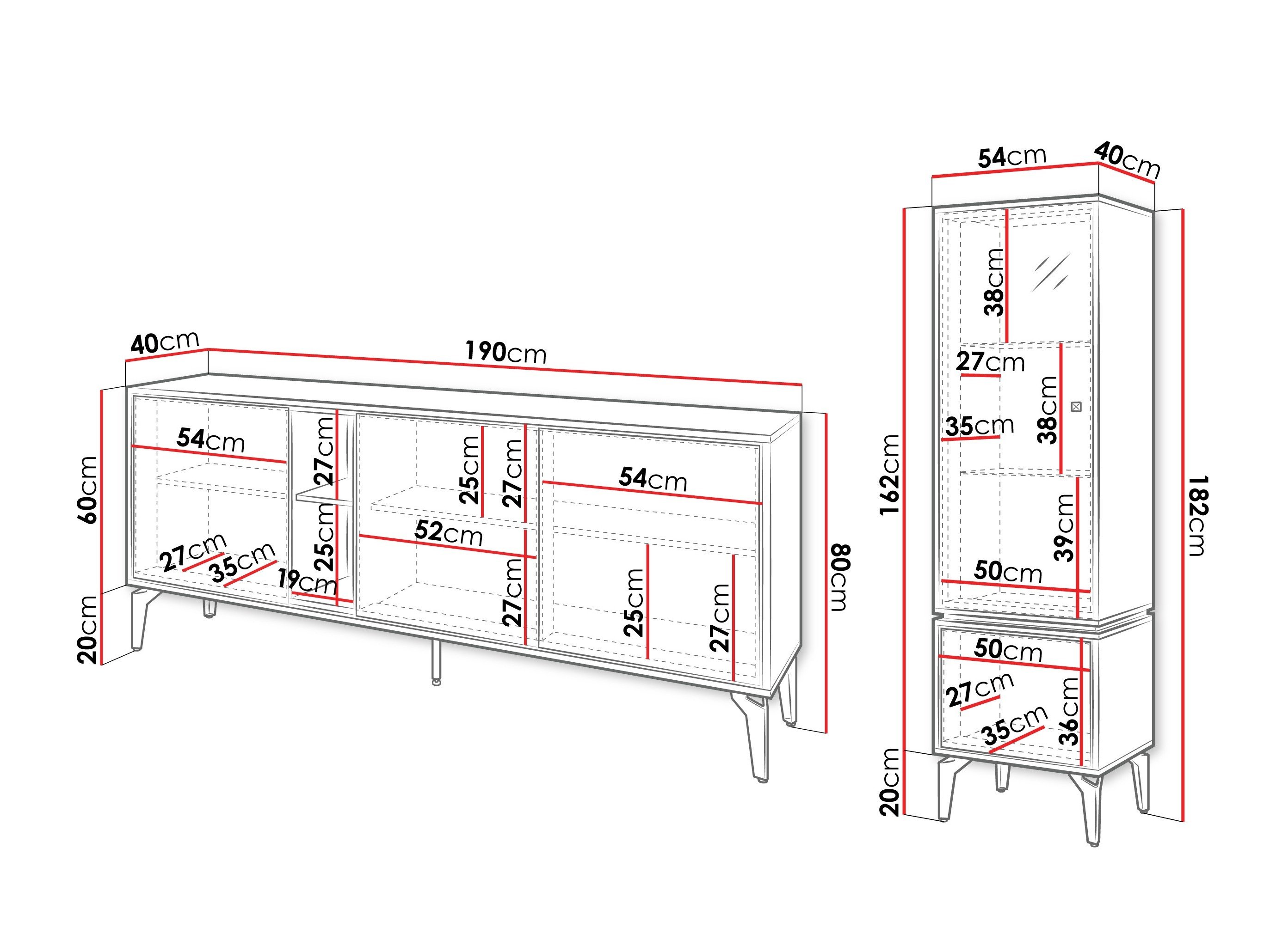 Ensemble de salon Cornovu 104