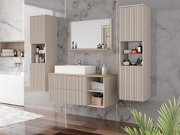 Ensemble de salle de bain Ophruvi 105 (Cachemire + Chêne)
