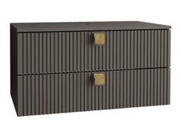 Armoire de salle de bains murale pour lavabo Panium (Gris)