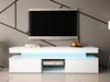 Meuble TV Monfero 103 (Blanc + Blanc brillant)