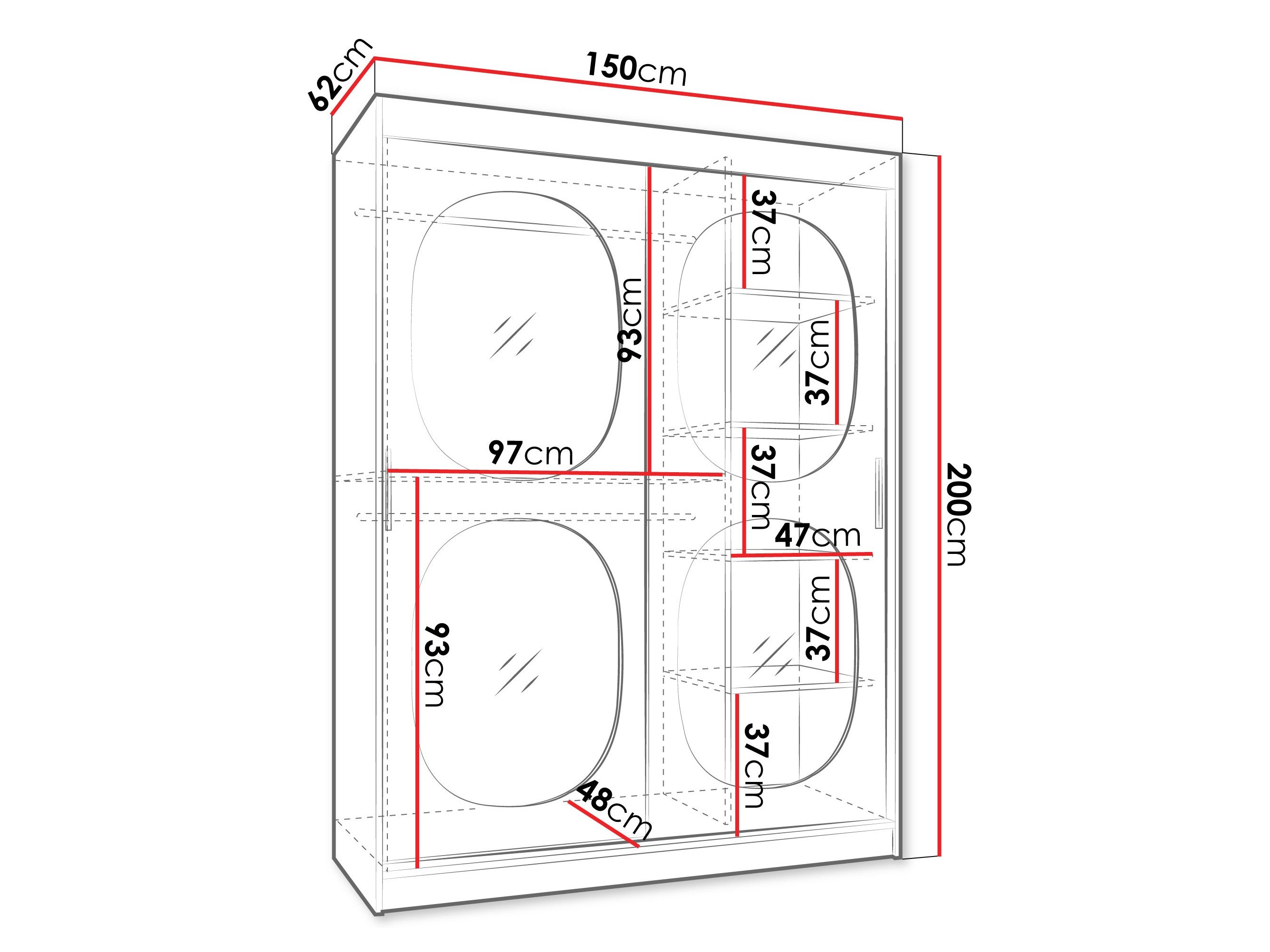 Armoire Hartford 527 (Cachemire)