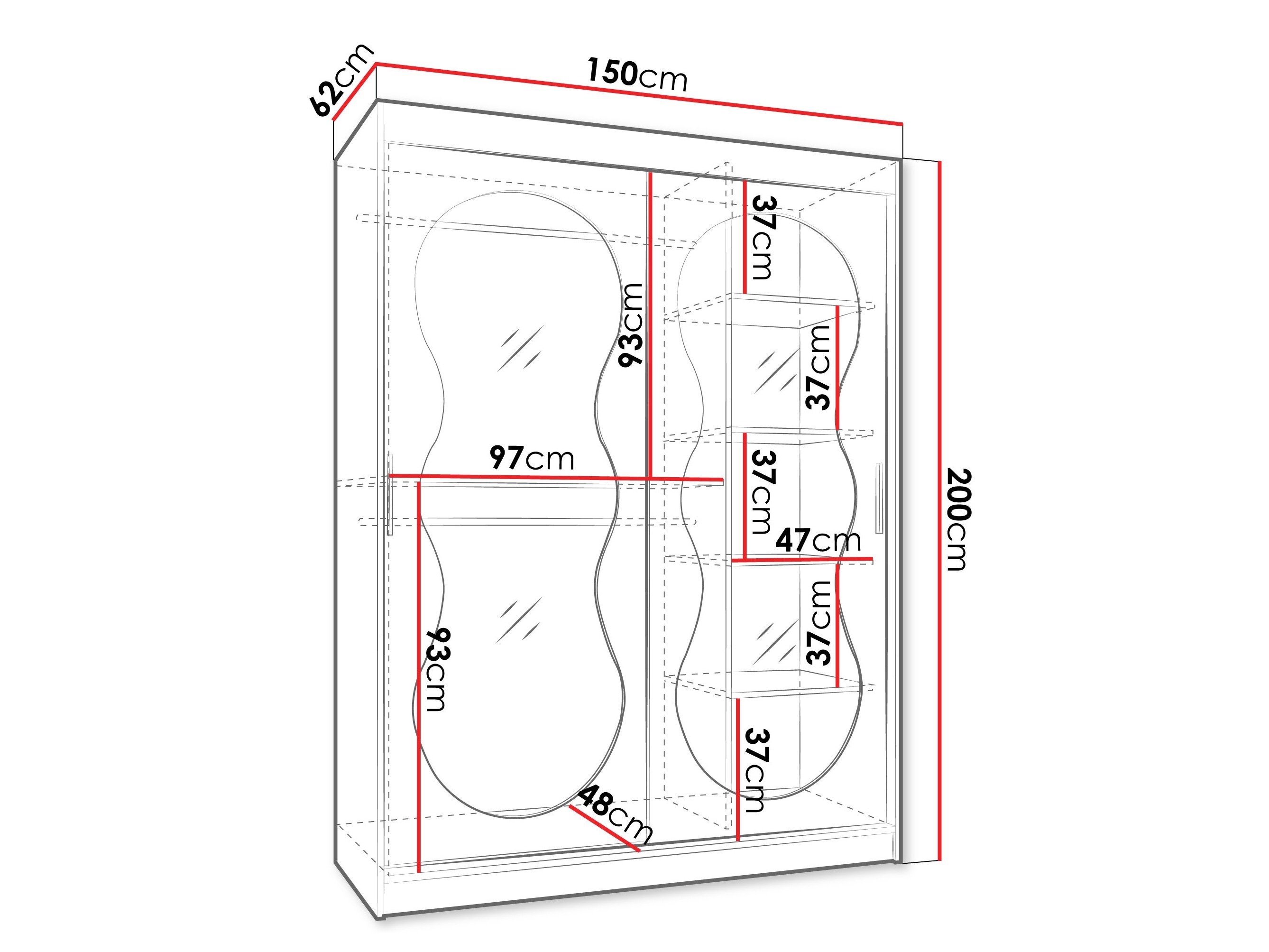 Armoire Hartford 528 (Cachemire)