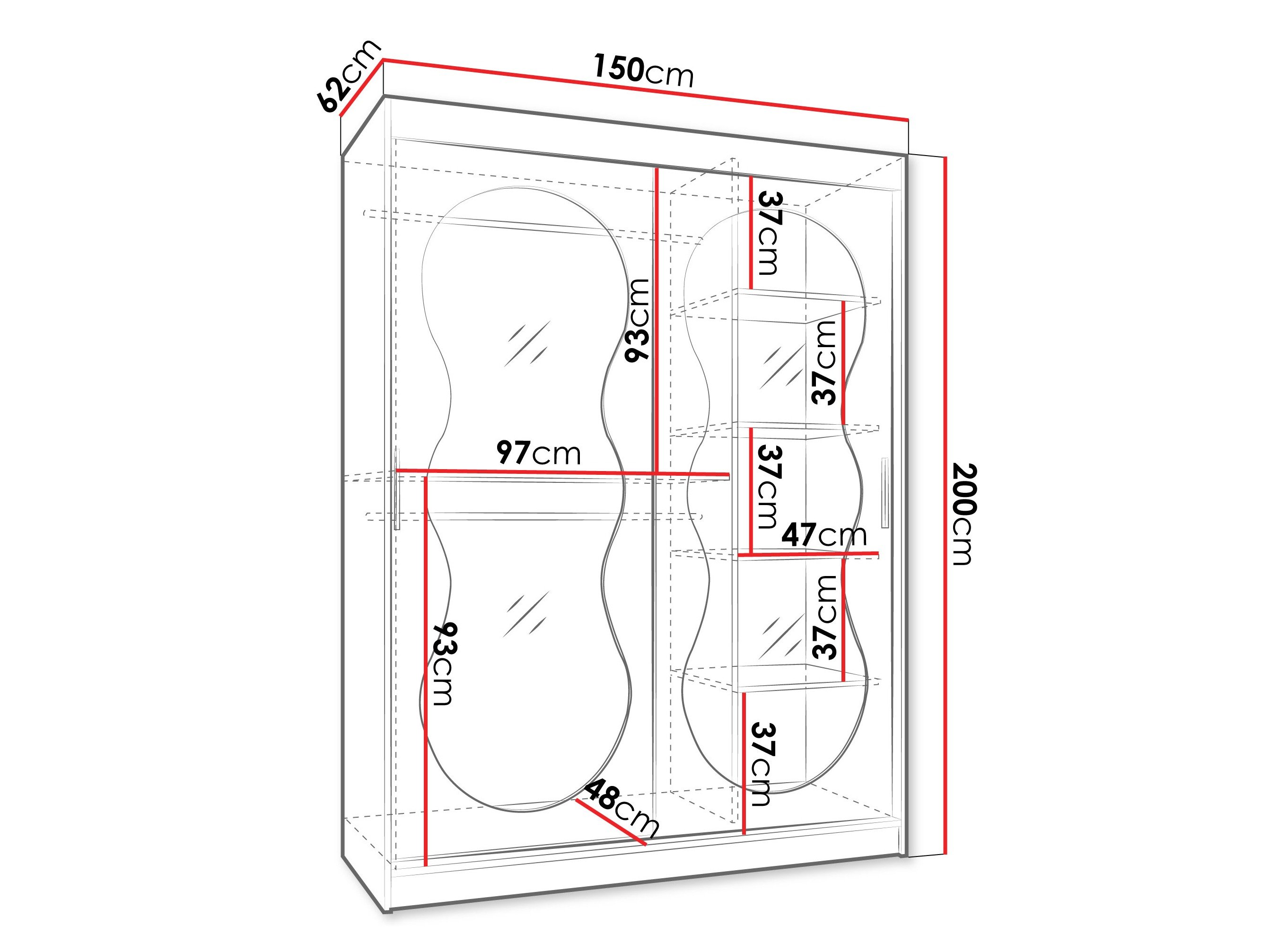 Armoire Hartford 528 (Cachemire)