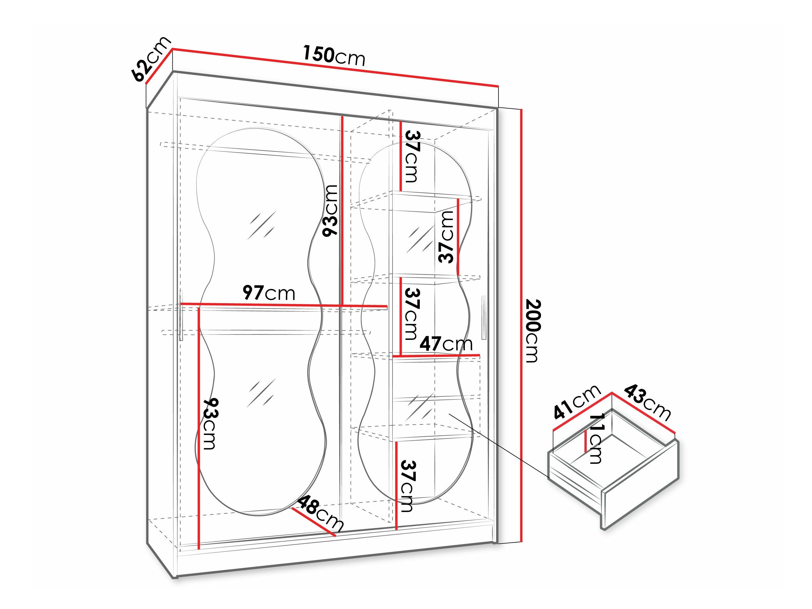 Armoire Hartford 528 (Cachemire)