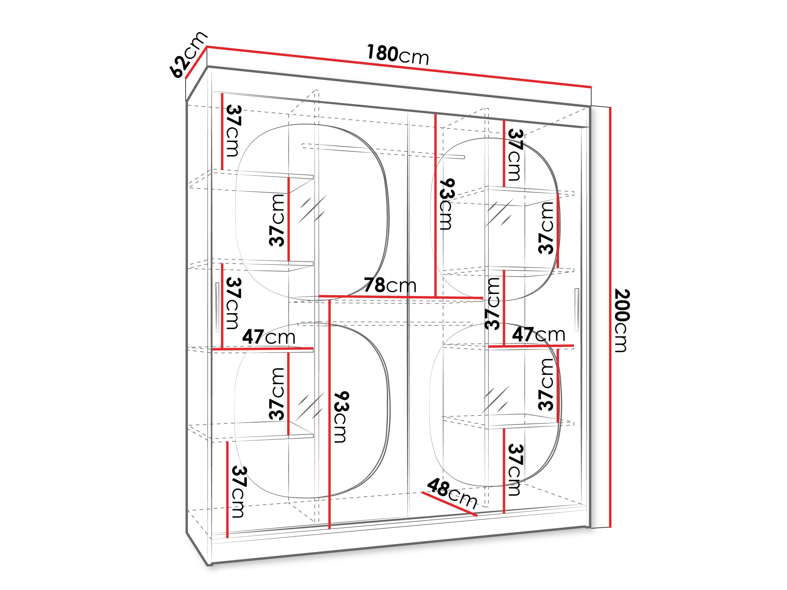 Armoire Hartford 529 (Noir)