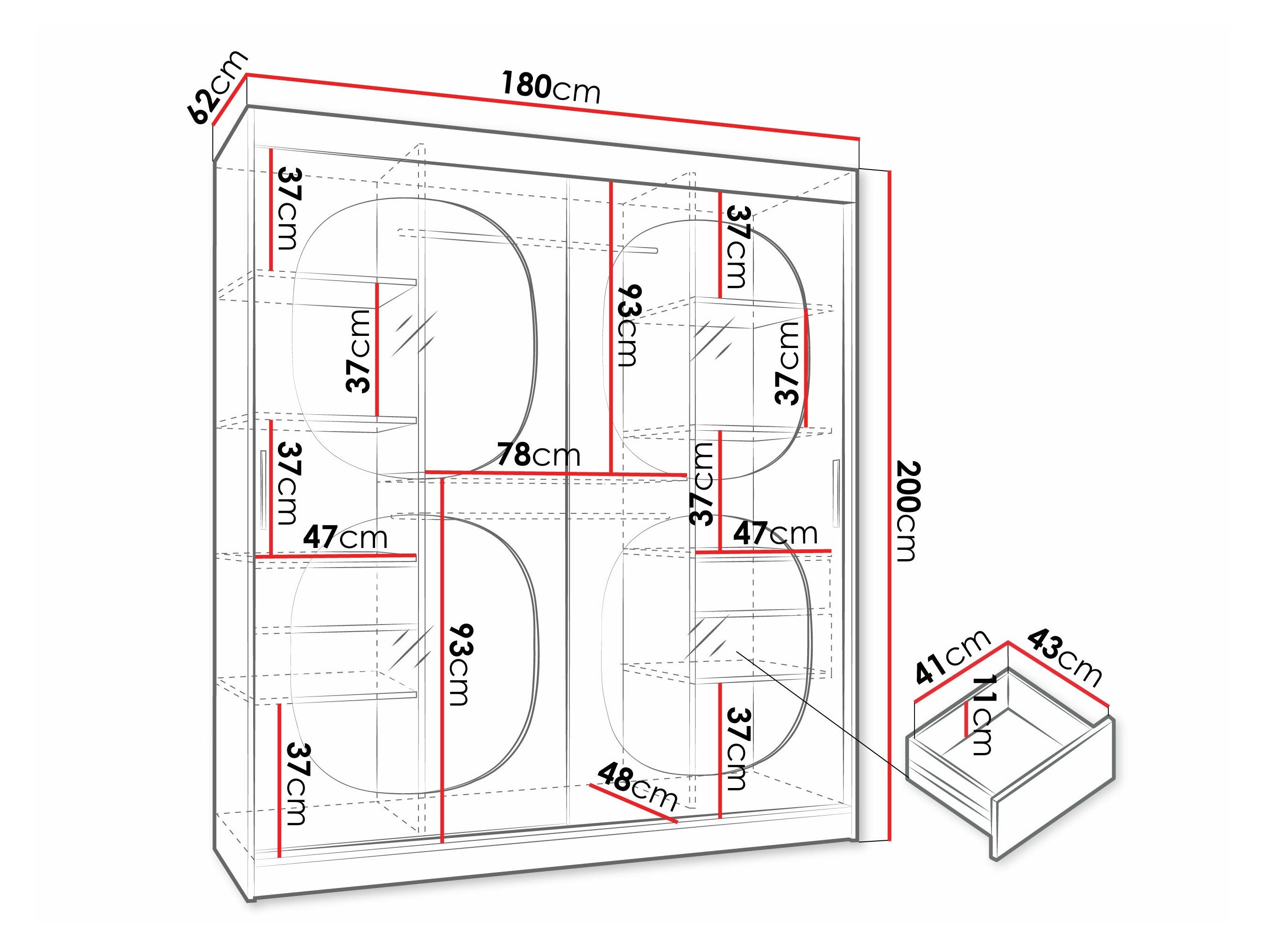Armoire Hartford 529 (Noir)