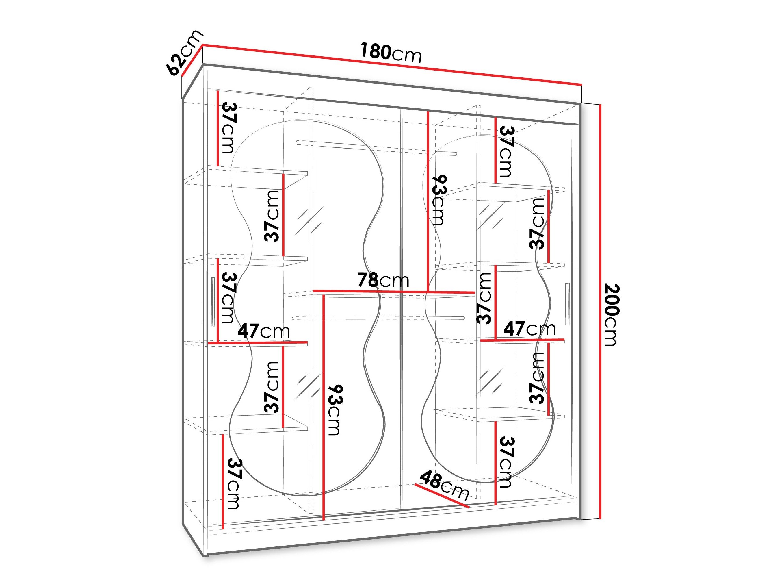 Armoire Hartford 530 (Cachemire)