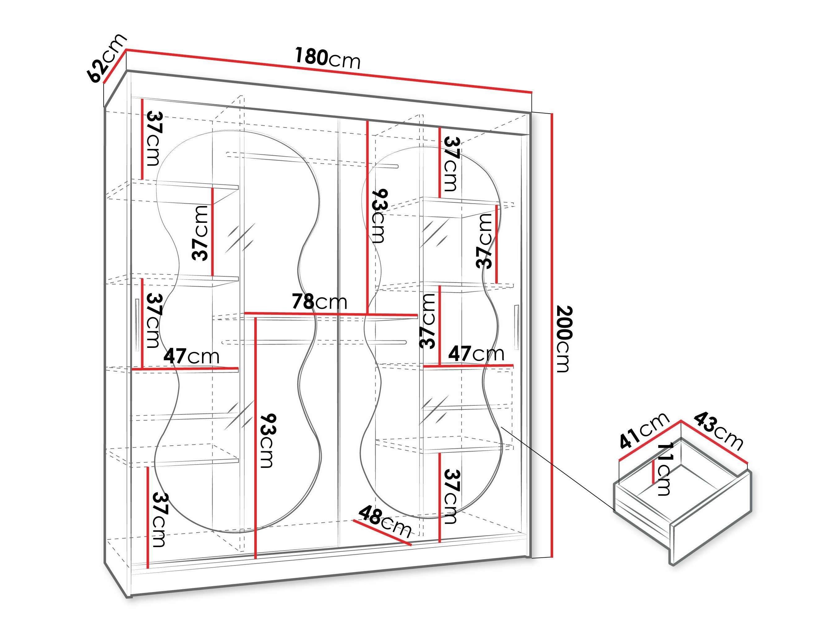 Armoire Hartford 530 (Cachemire)