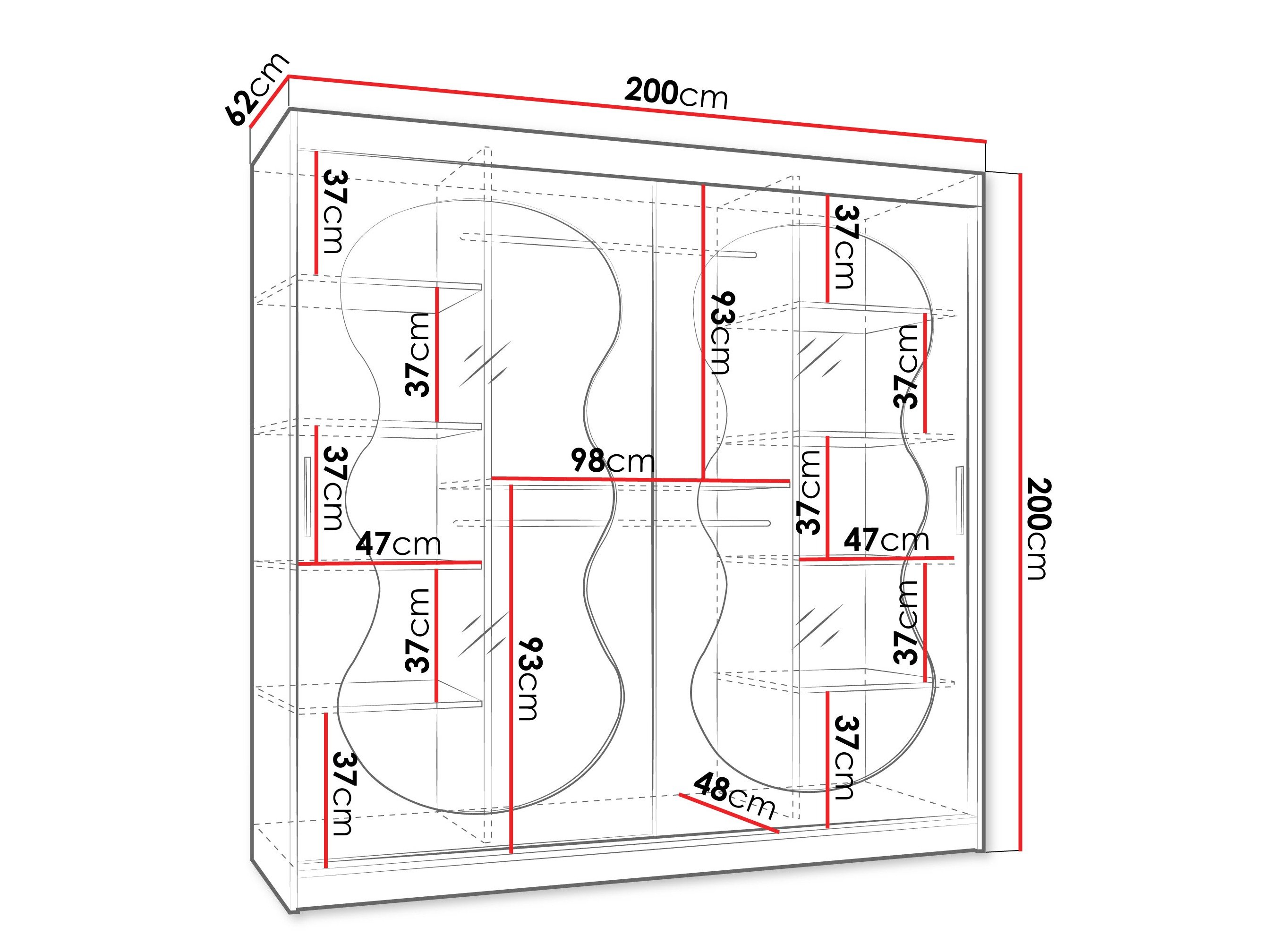 Armoire Hartford 532 (Cachemire)