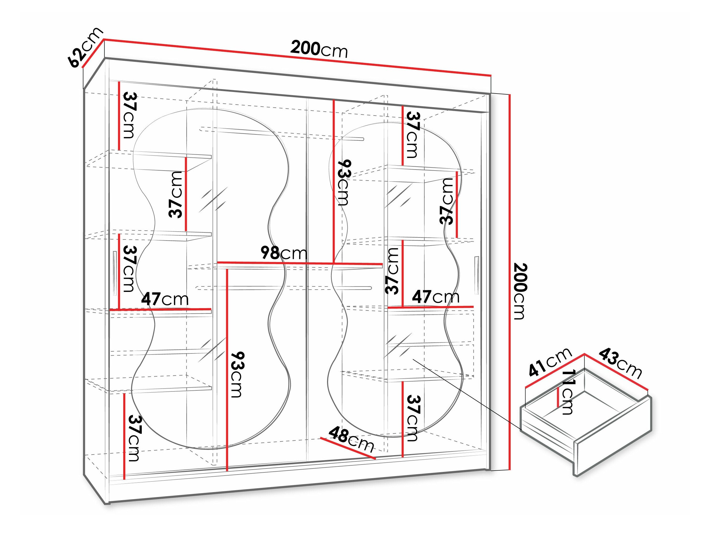 Armoire Hartford 532 (Cachemire)