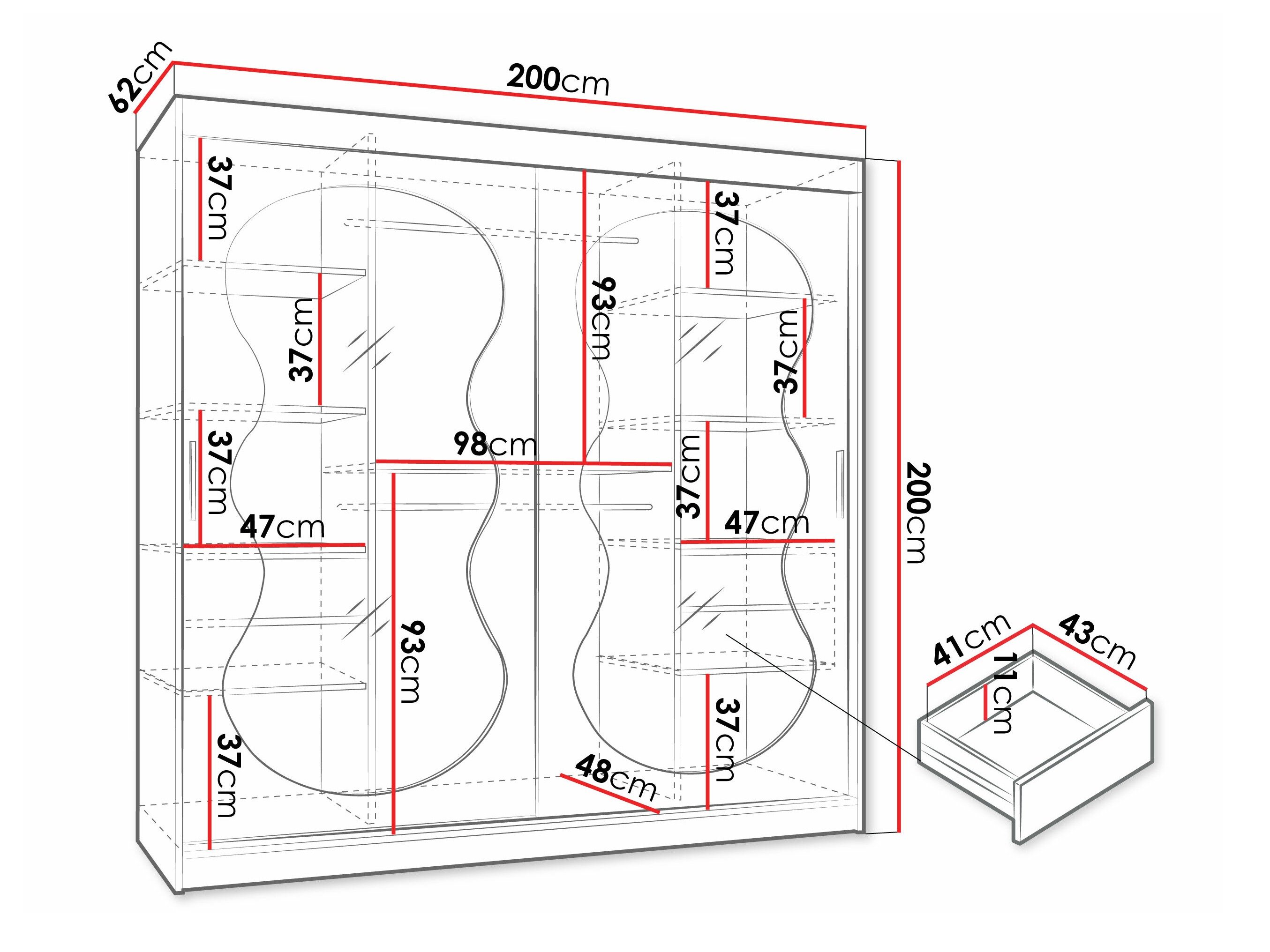 Armoire Hartford 532 (Cachemire)