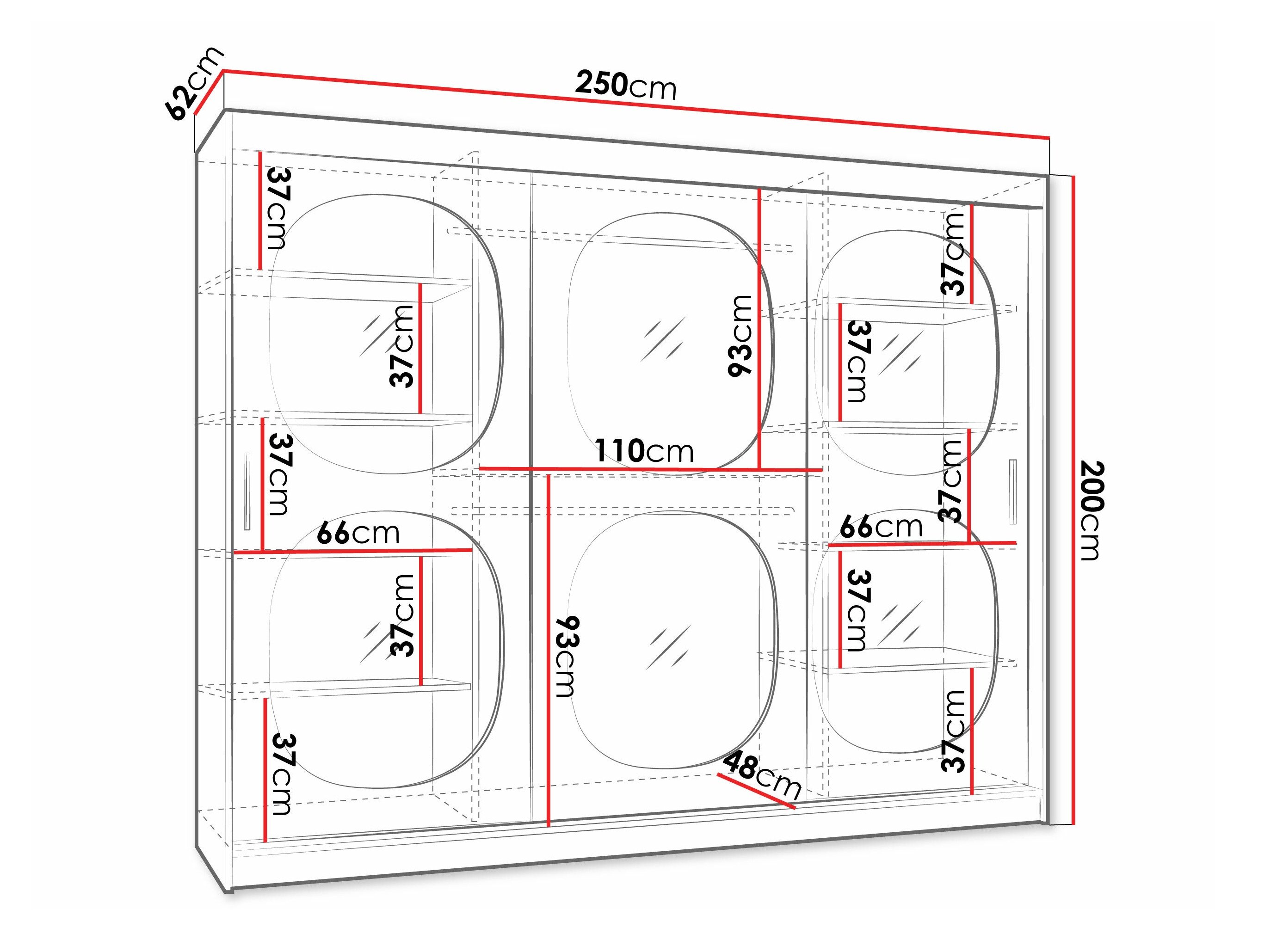 Armoire Hartford 533 (Noir)