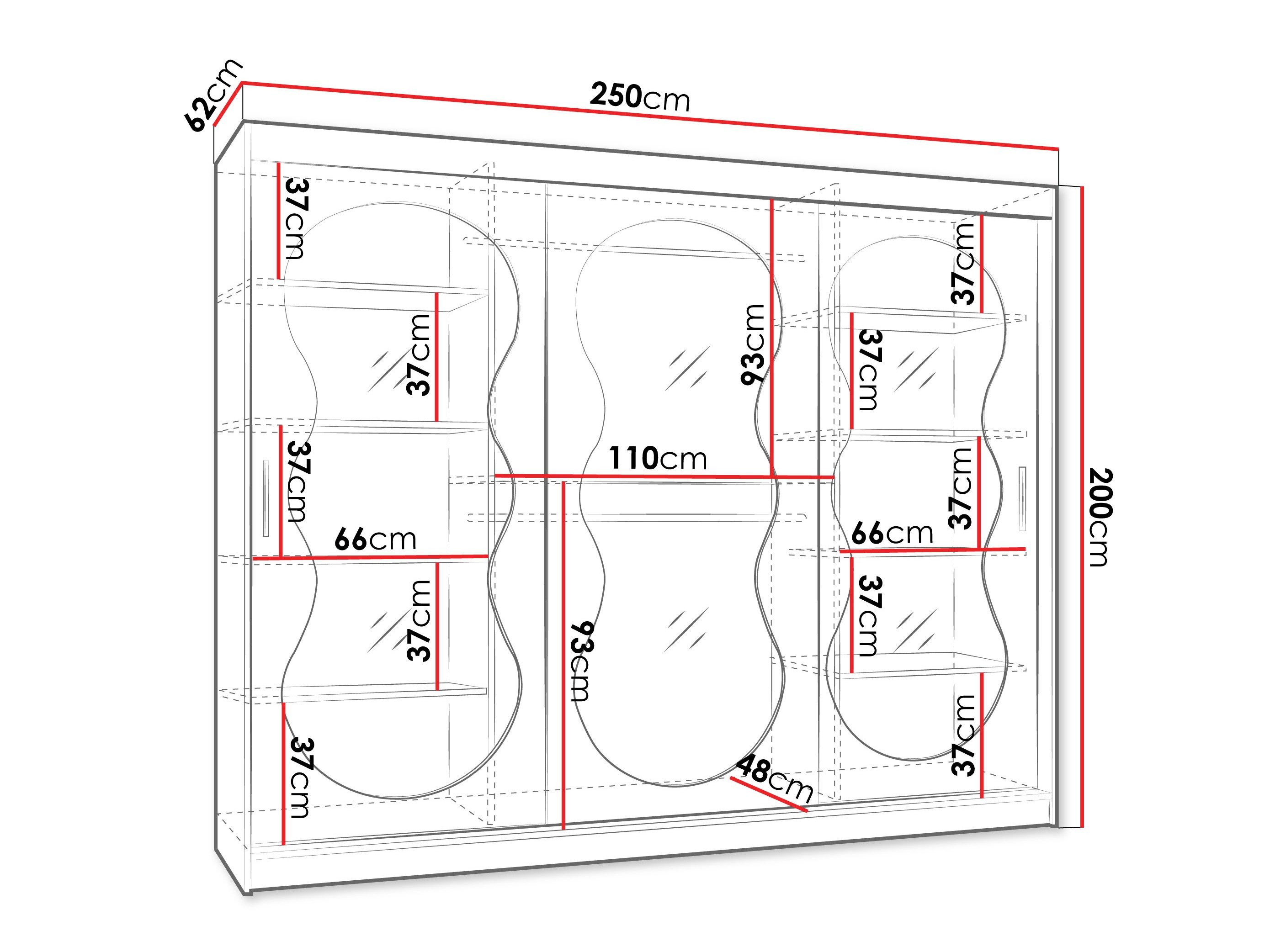 Armoire Hartford 534 (Cachemire)