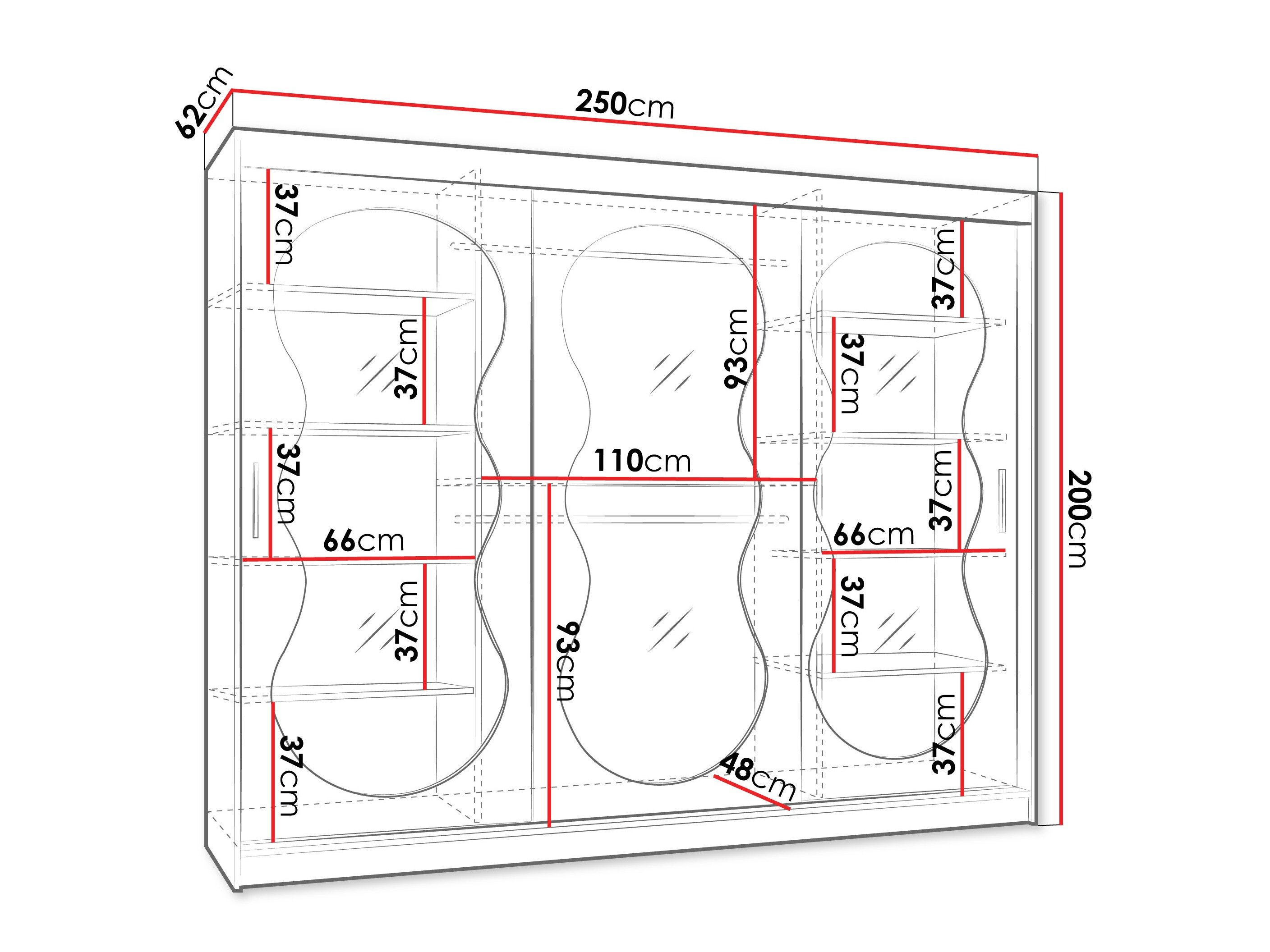 Armoire Hartford 534 (Cachemire)