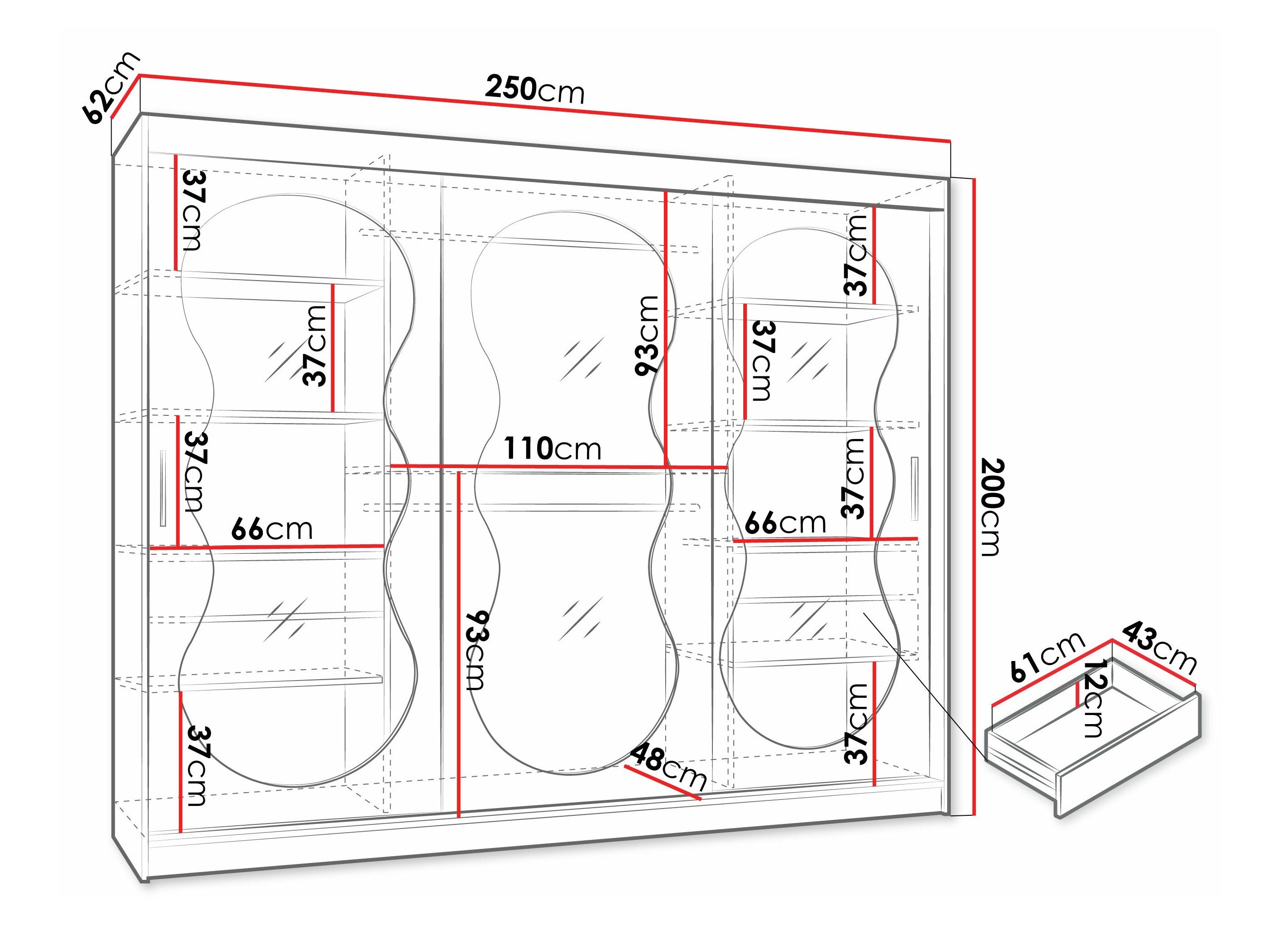Armoire Hartford 534 (Cachemire)
