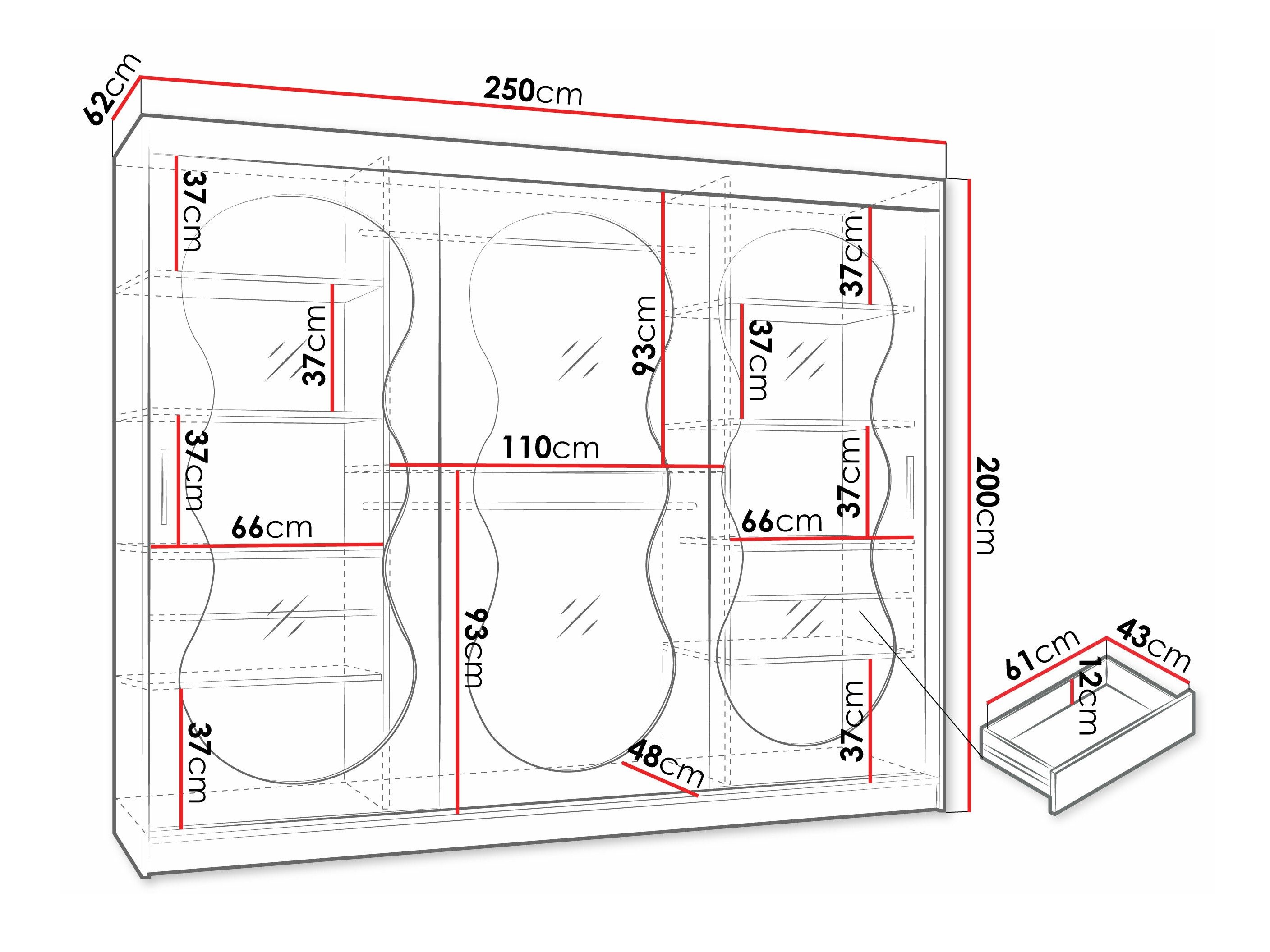 Armoire Hartford 534 (Noir)
