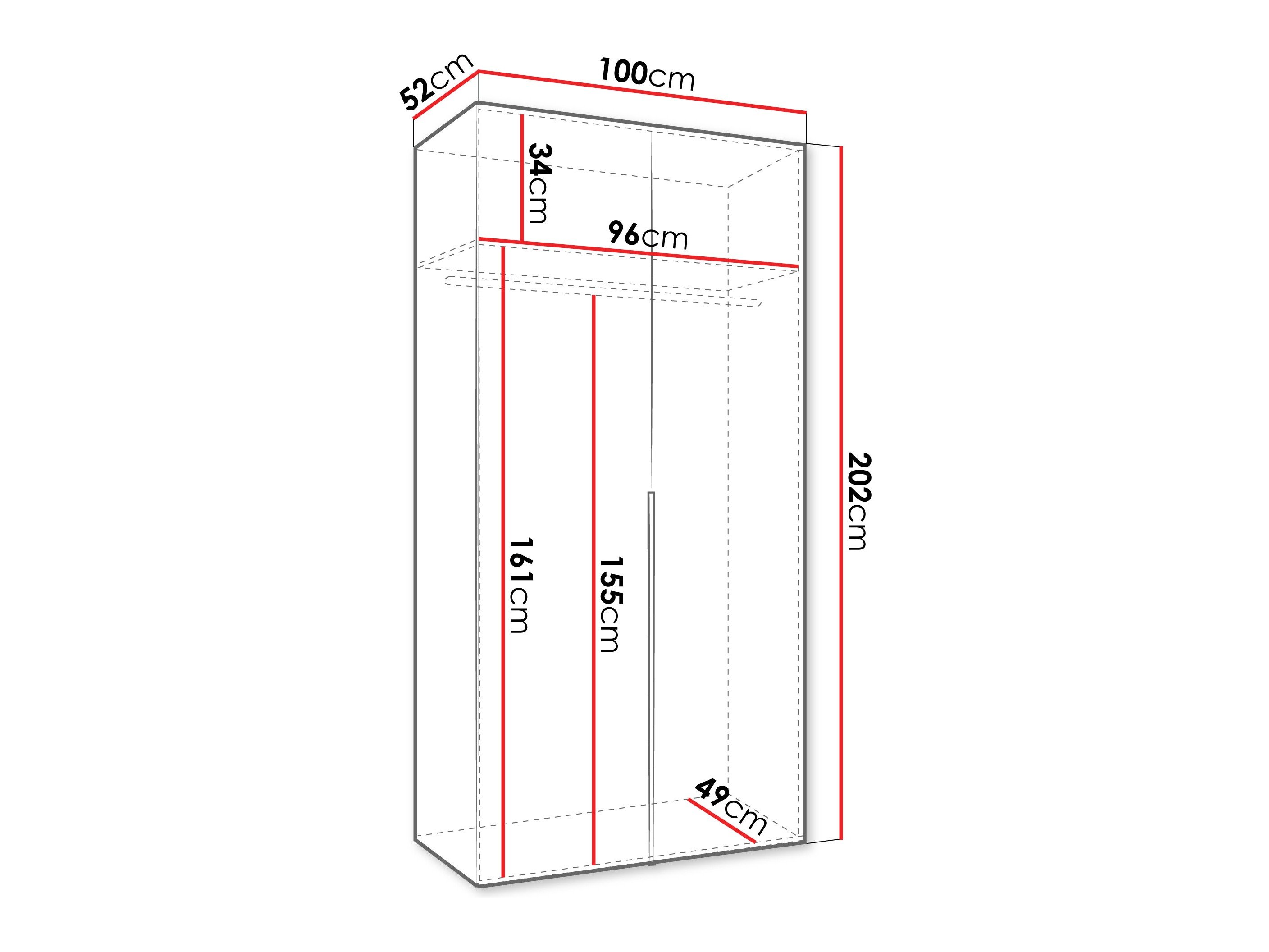Armoire Hartford 535 (Chêne Artisan)