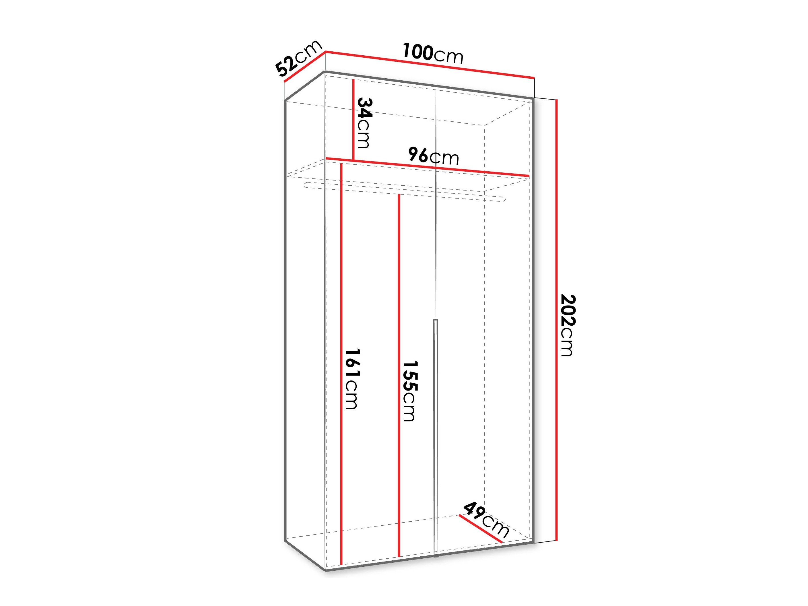 Armoire Hartford 535 (Noir)