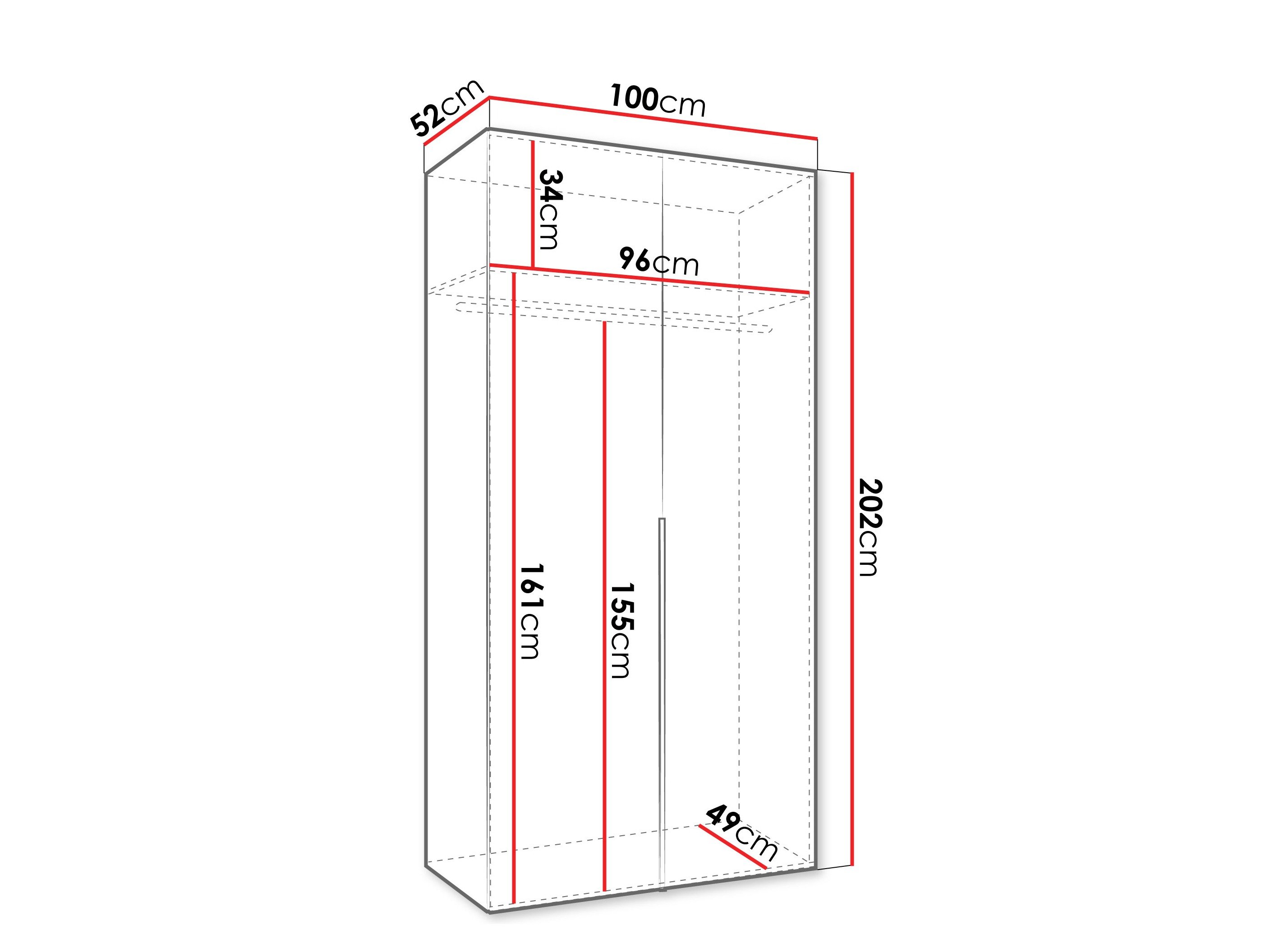 Armoire Hartford 535 (Noir)