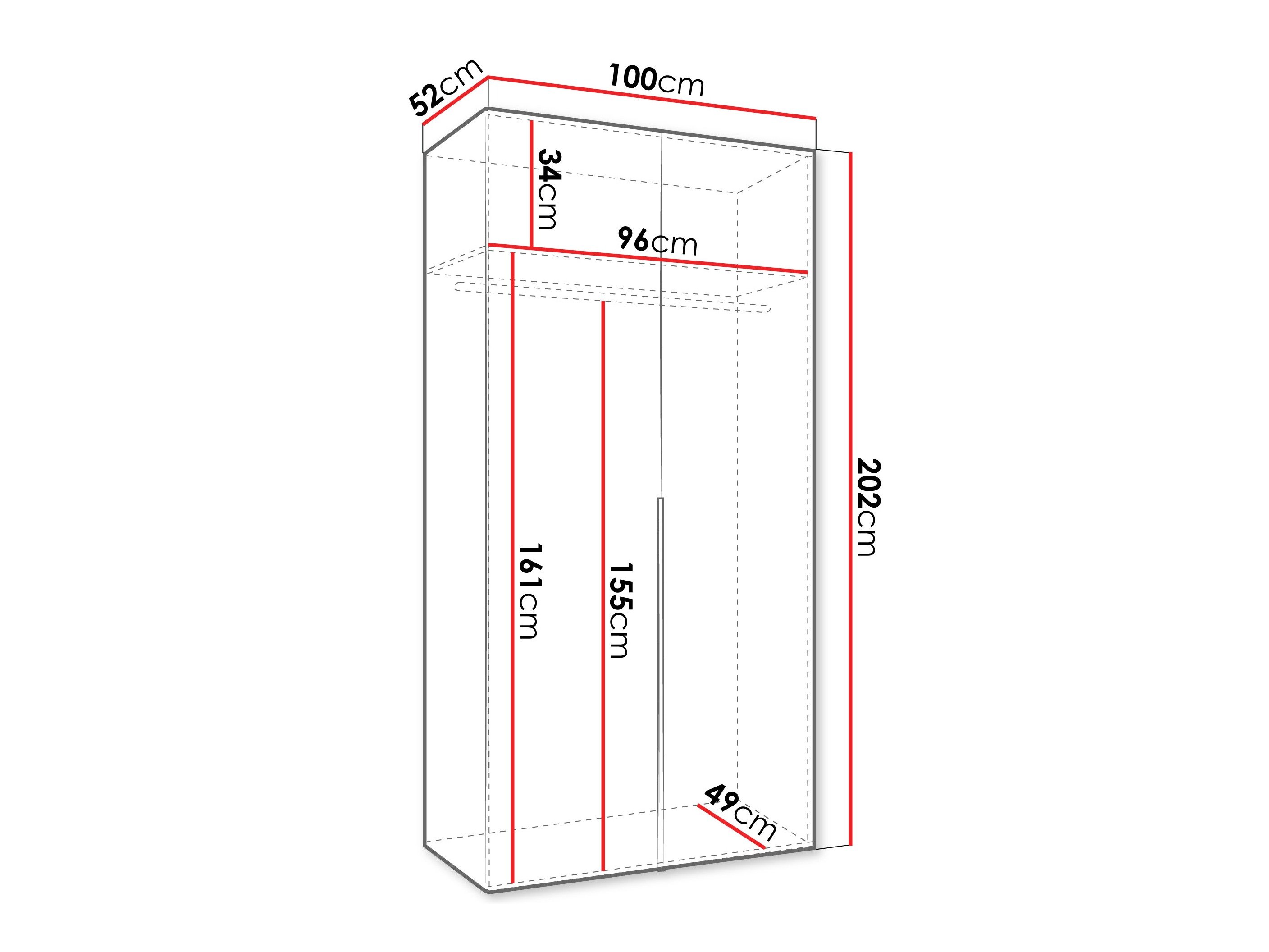 Armoire Hartford 535 (Noir)