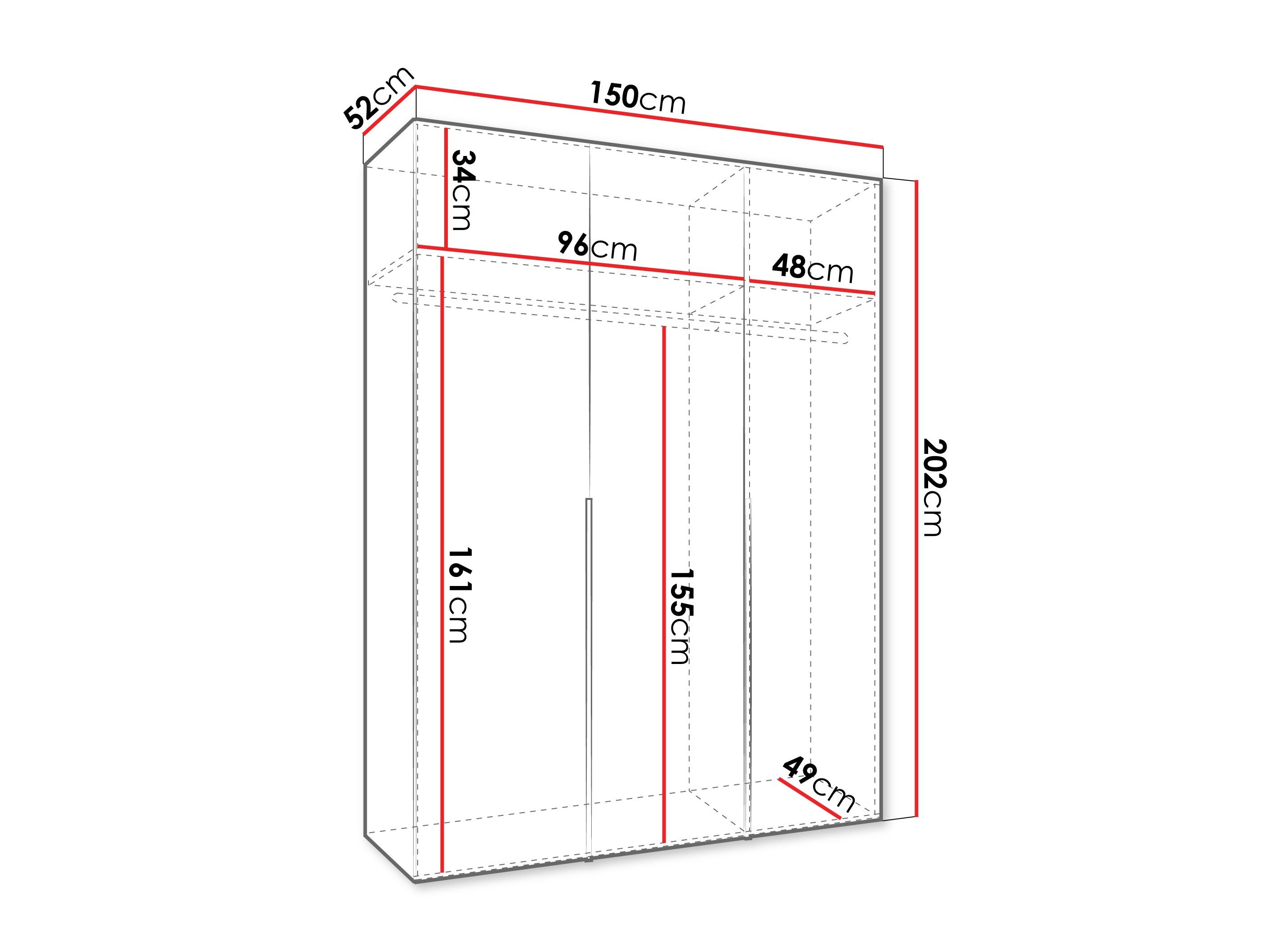Armoire Hartford 536 (Blanc)