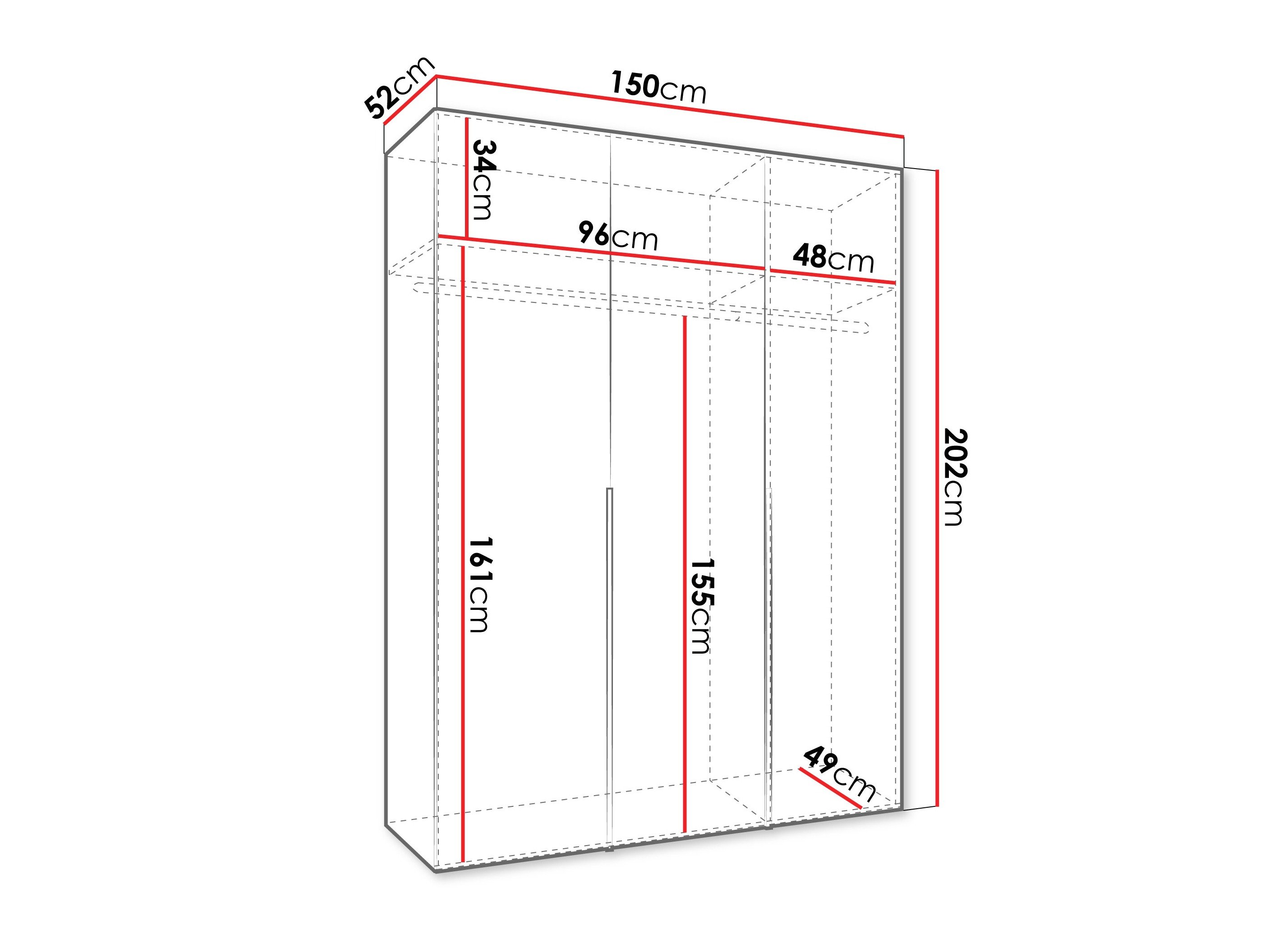 Armoire Hartford 536 (Blanc)