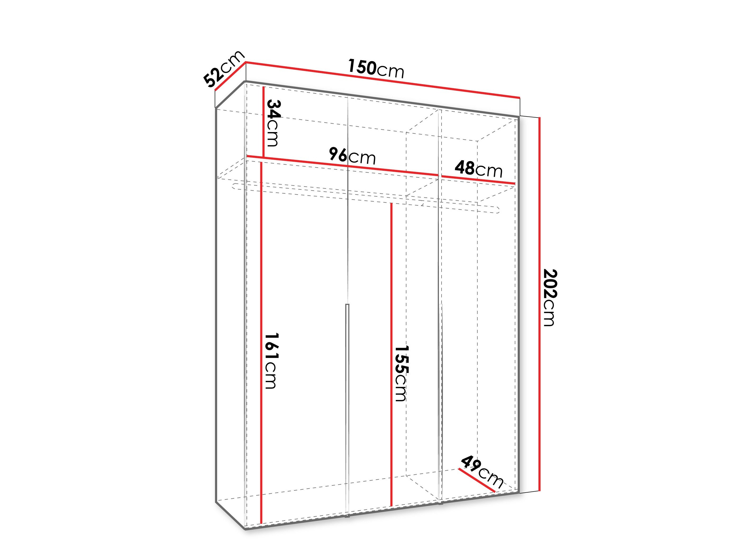 Armoire Hartford 536 (Blanc)