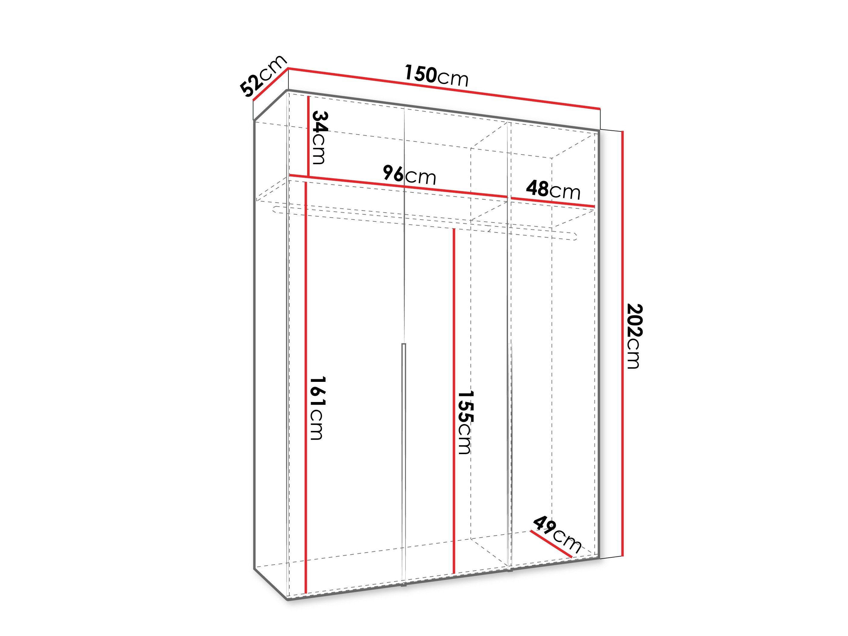 Armoire Hartford 536 (Cachemire)