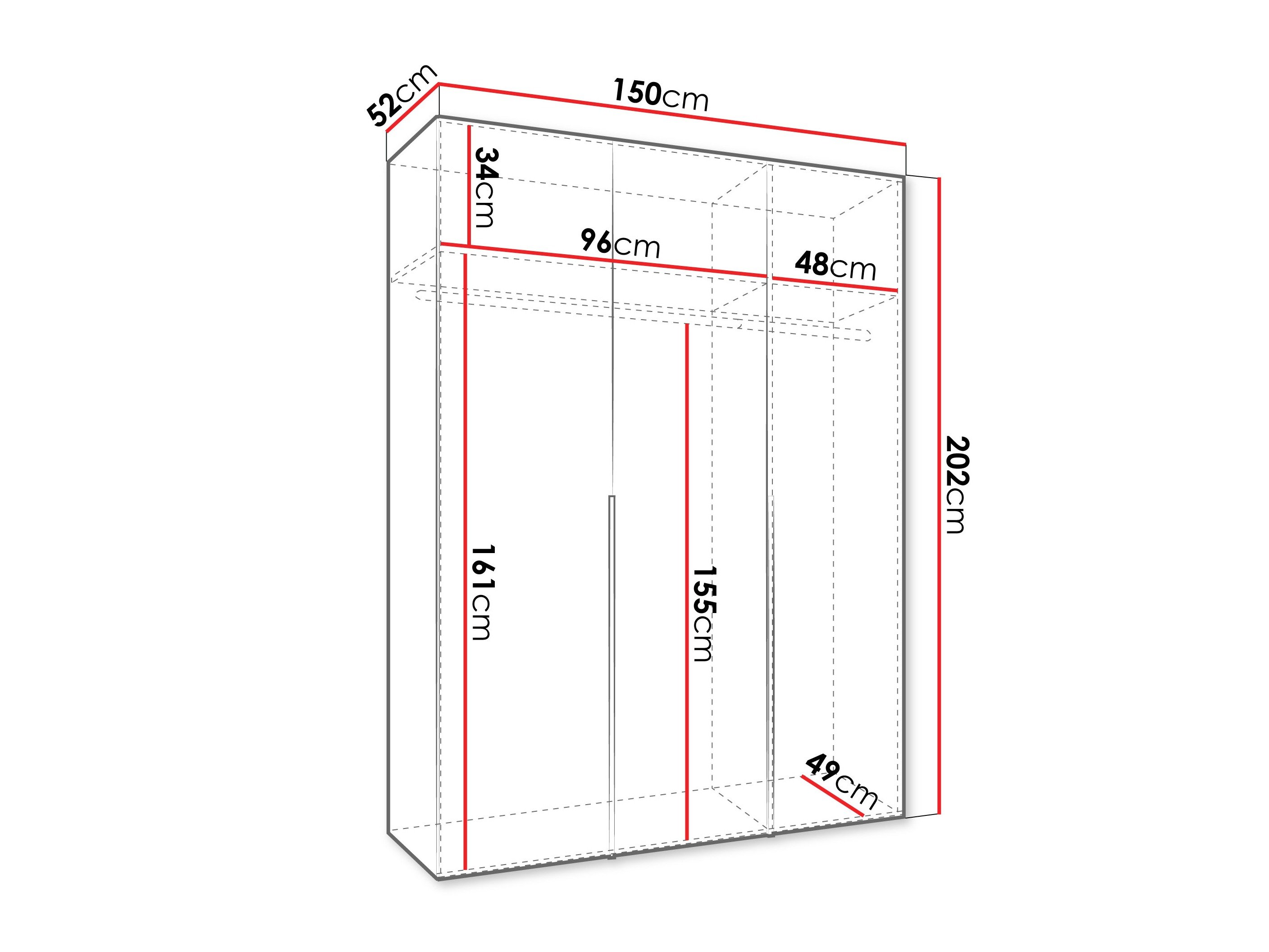 Armoire Hartford 536 (Cachemire)