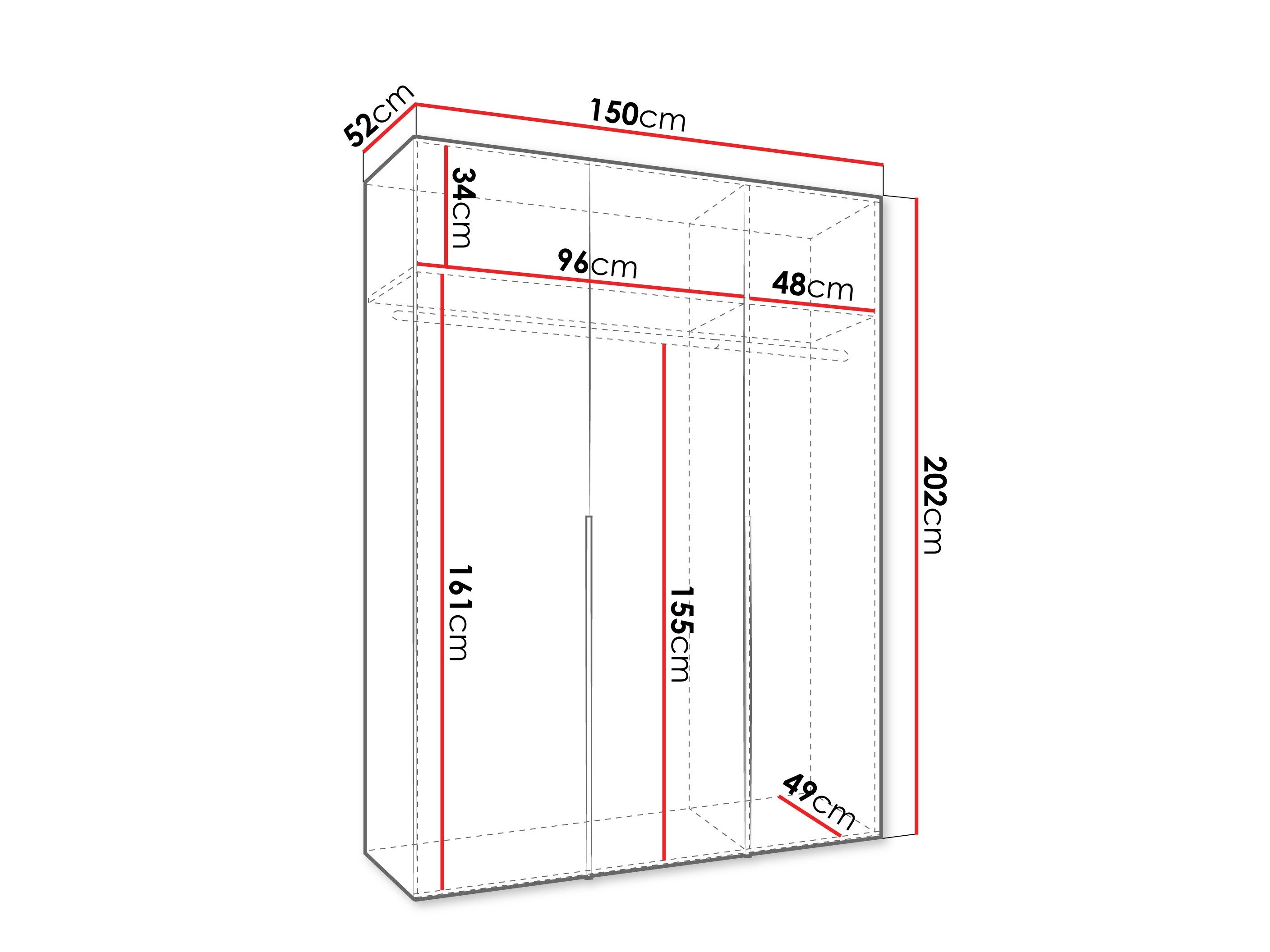 Armoire Hartford 536 (Chêne Artisan)
