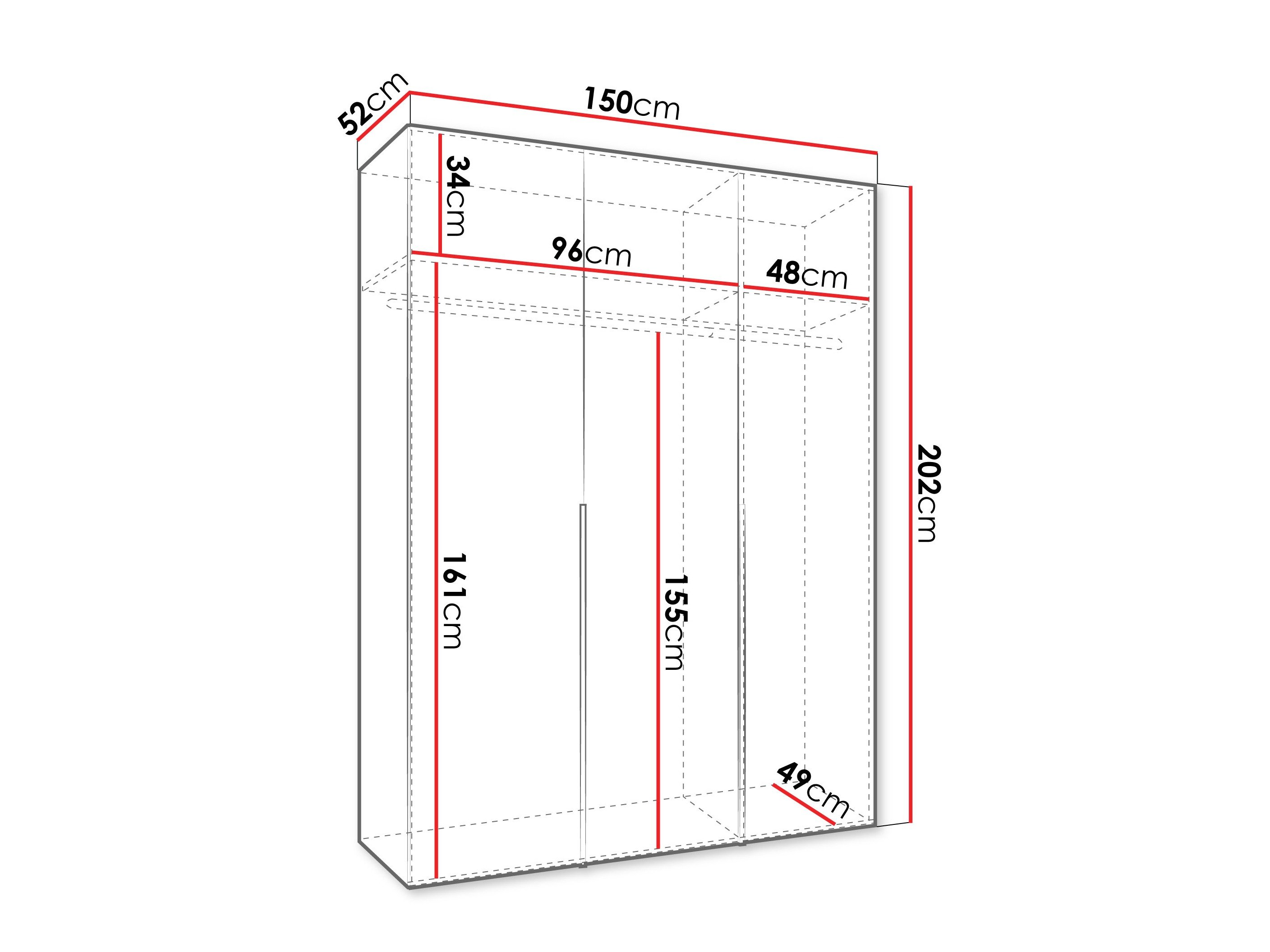 Armoire Hartford 536 (Chêne Artisan)
