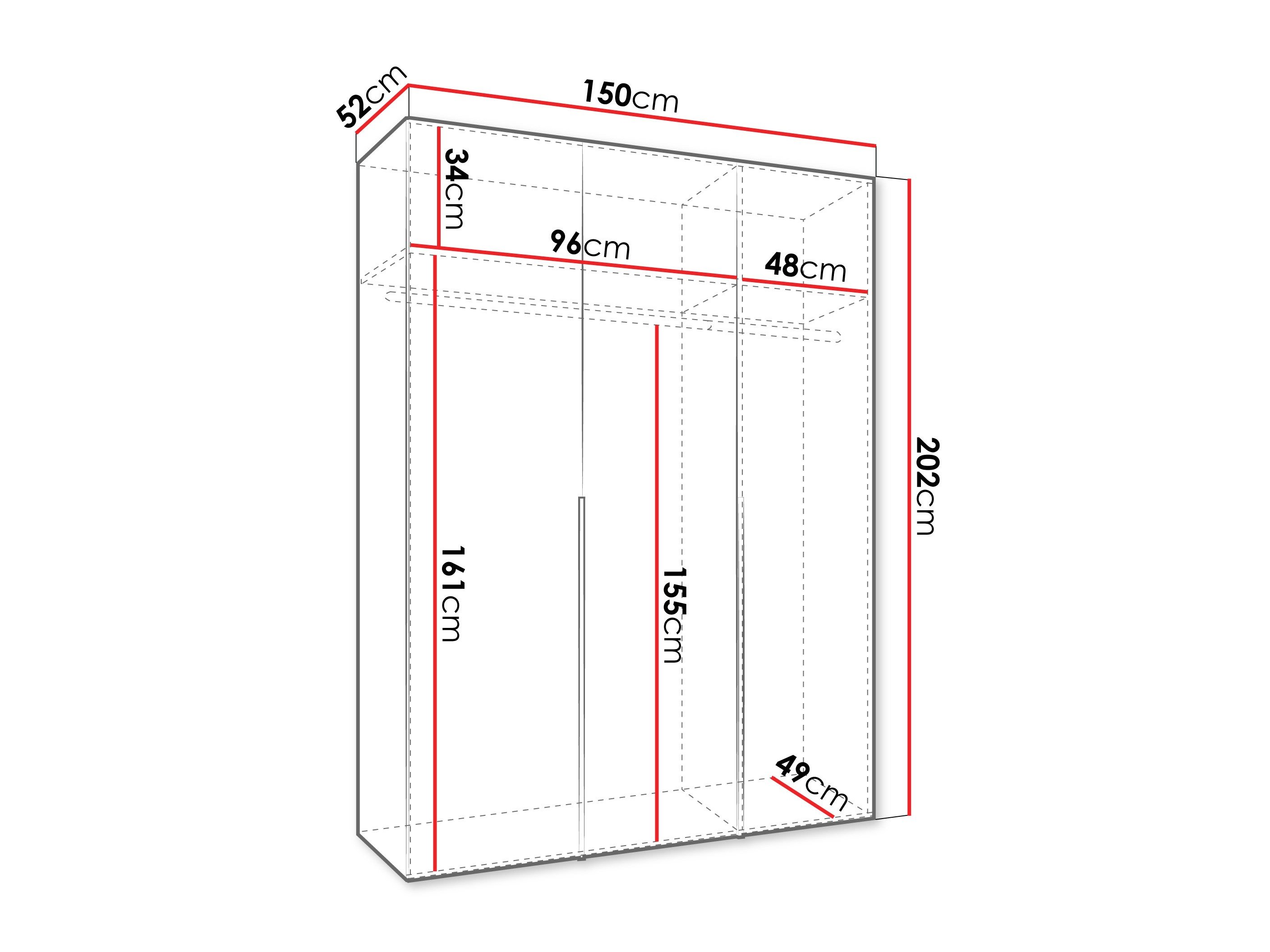 Armoire Hartford 536 (Chêne Artisan)