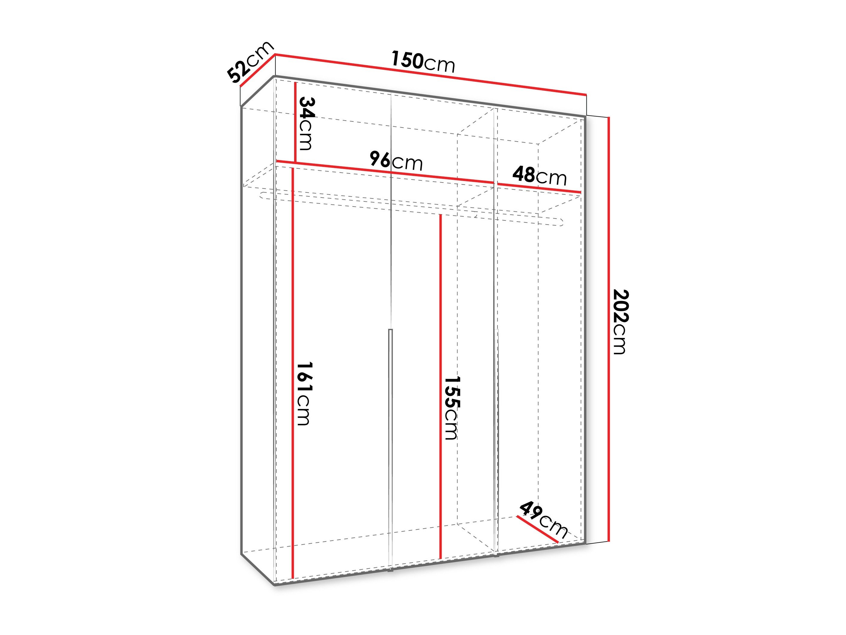 Armoire Hartford 536 (Noir)