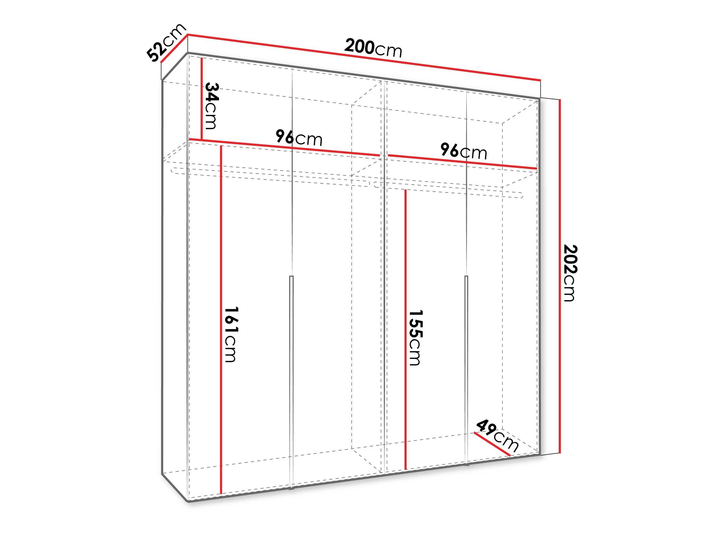 Armoire Hartford 537 (Blanc)