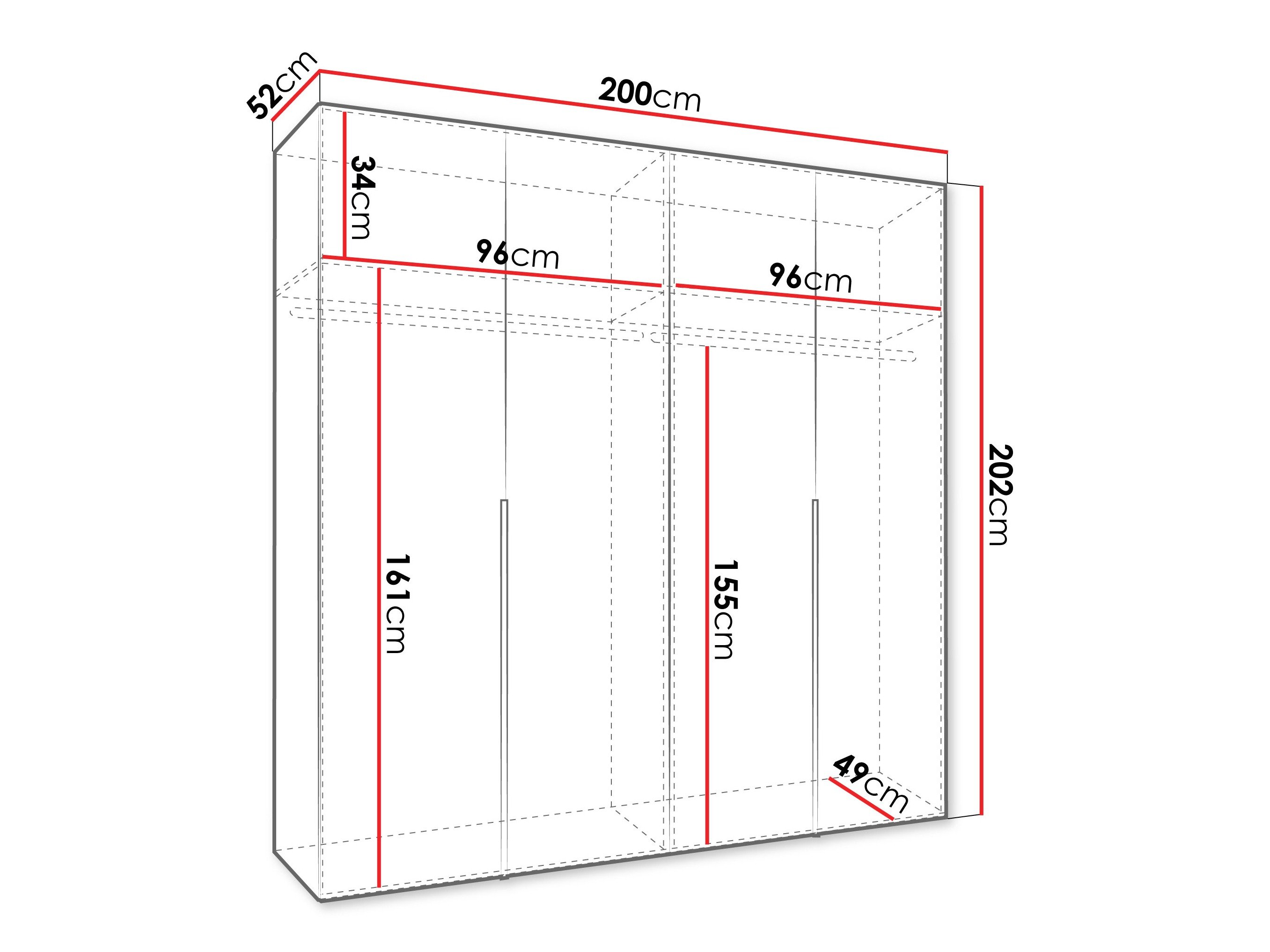 Armoire Hartford 537 (Cachemire)