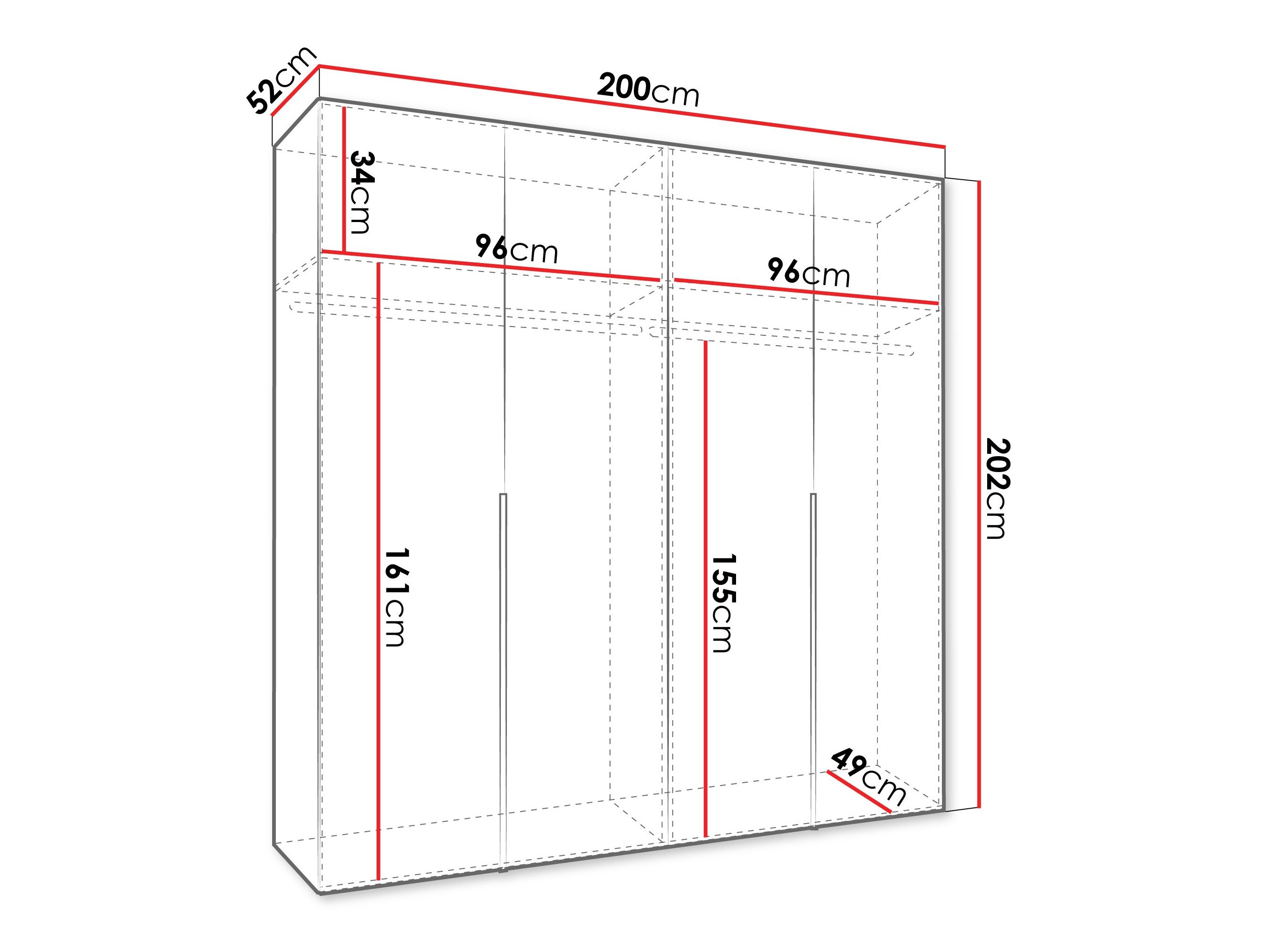 Armoire Hartford 537 (Cachemire)