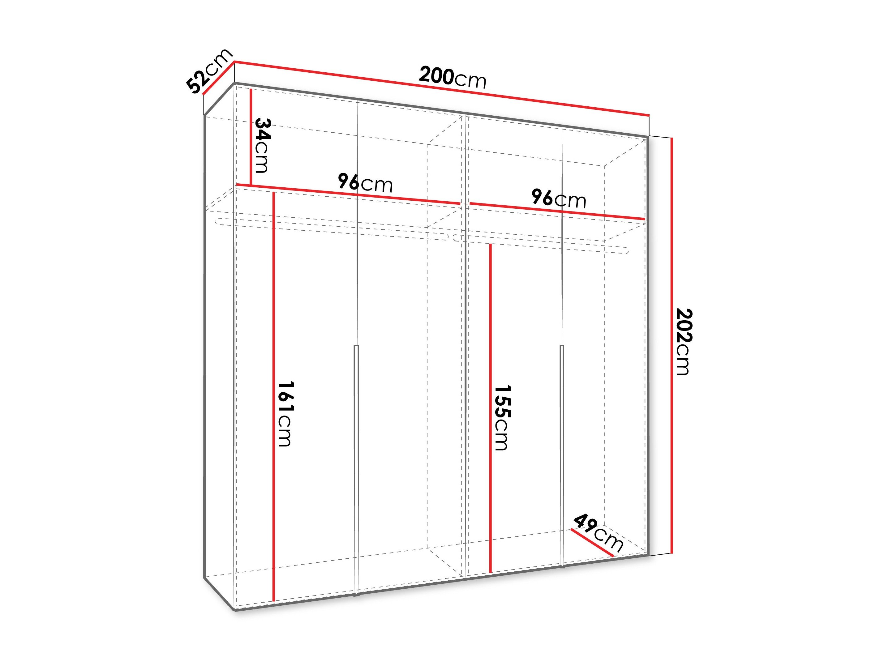 Armoire Hartford 537 (Cachemire)