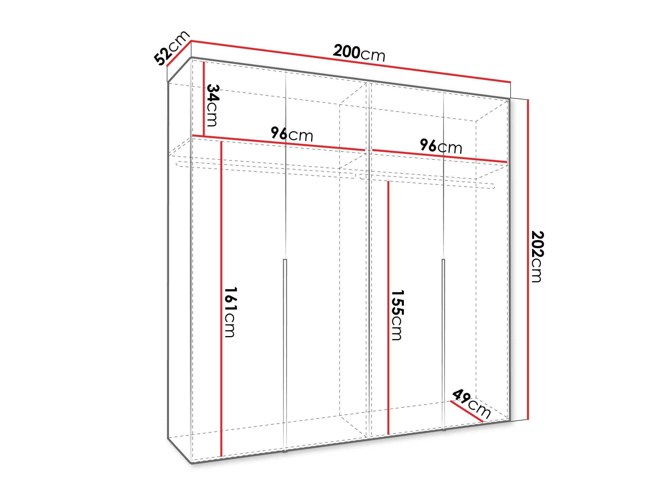 Armoire Hartford 537 (Chêne Artisan)