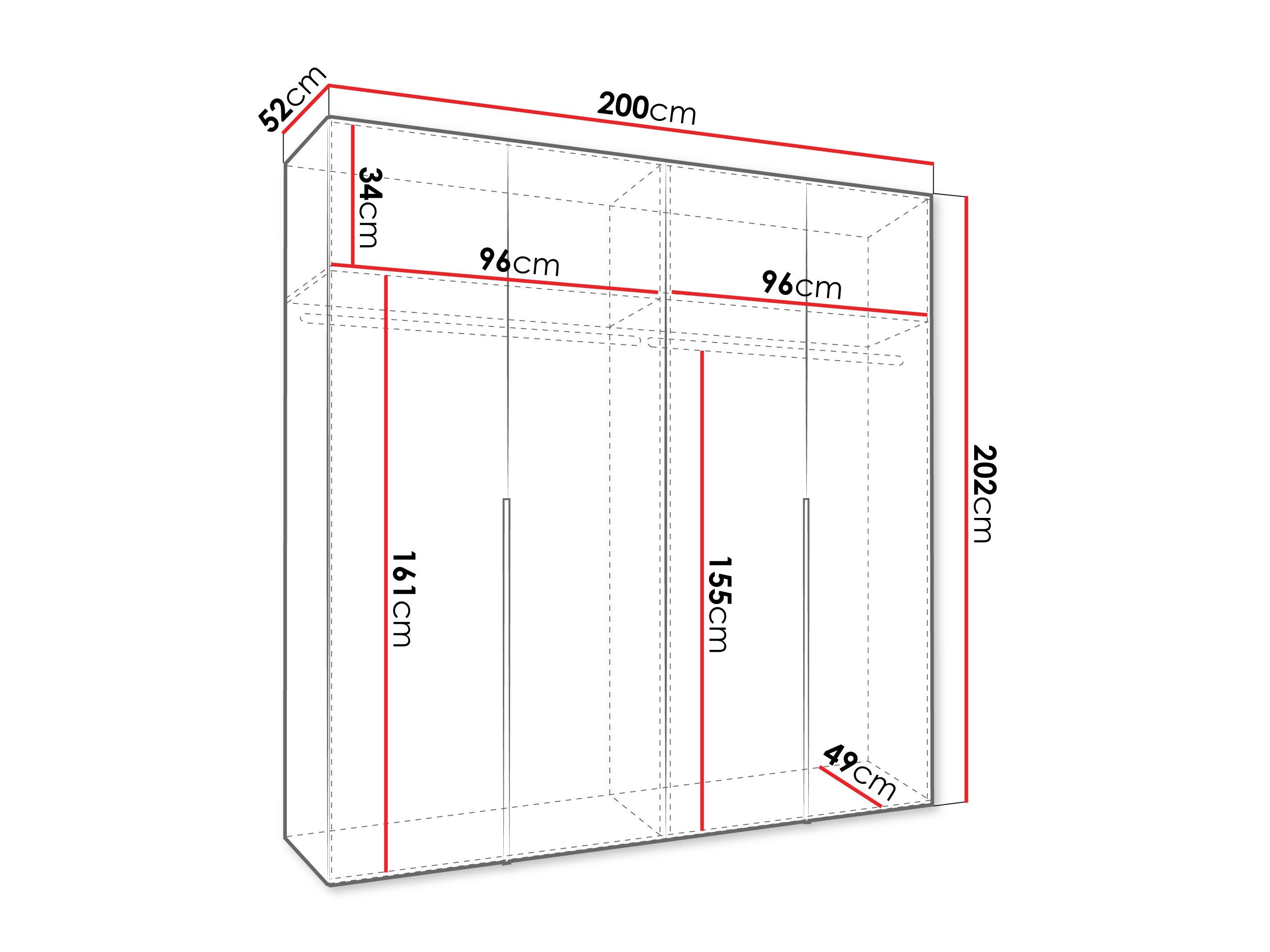 Armoire Hartford 537 (Chêne Artisan)