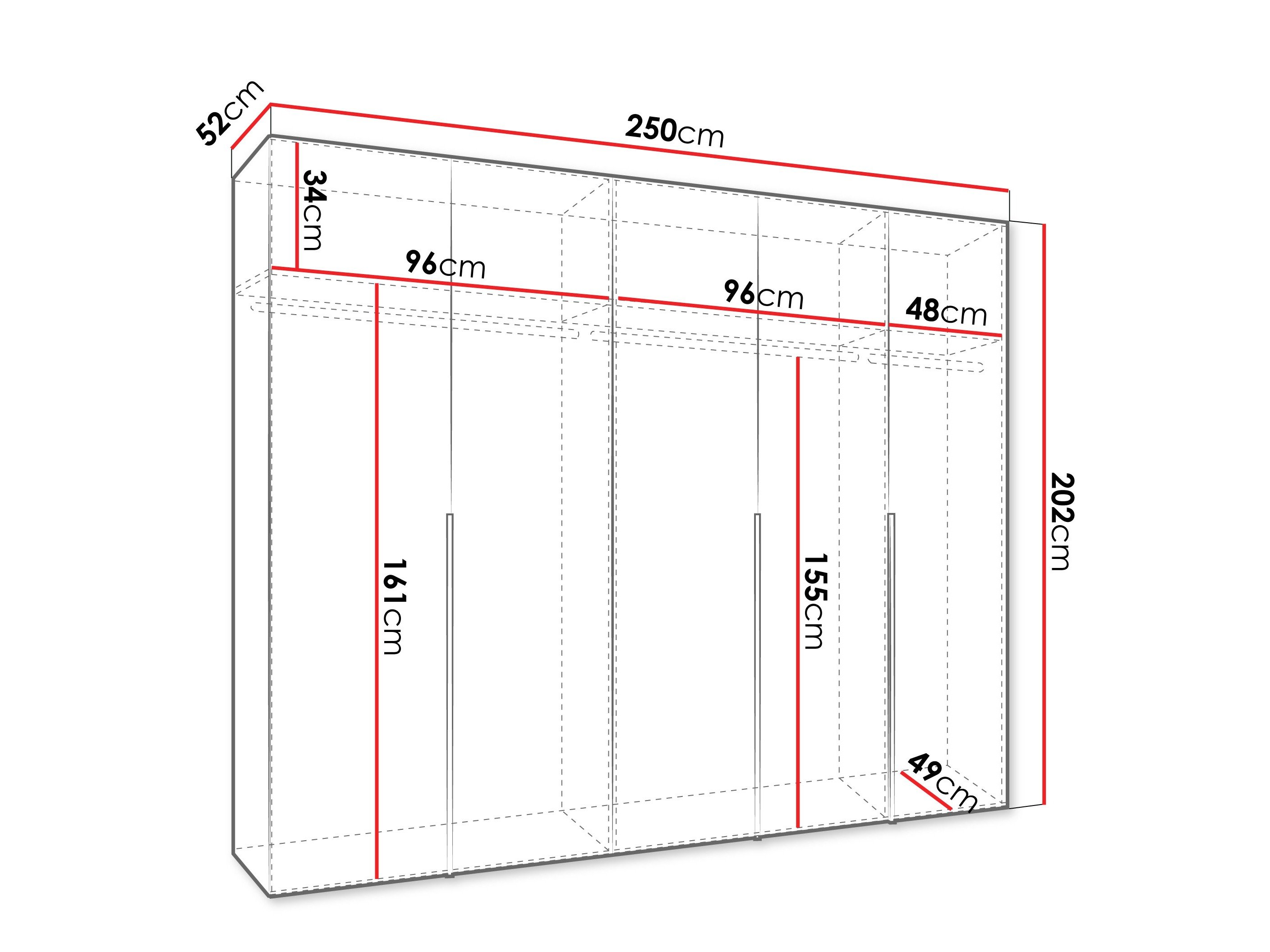 Armoire Hartford 538 (Blanc)