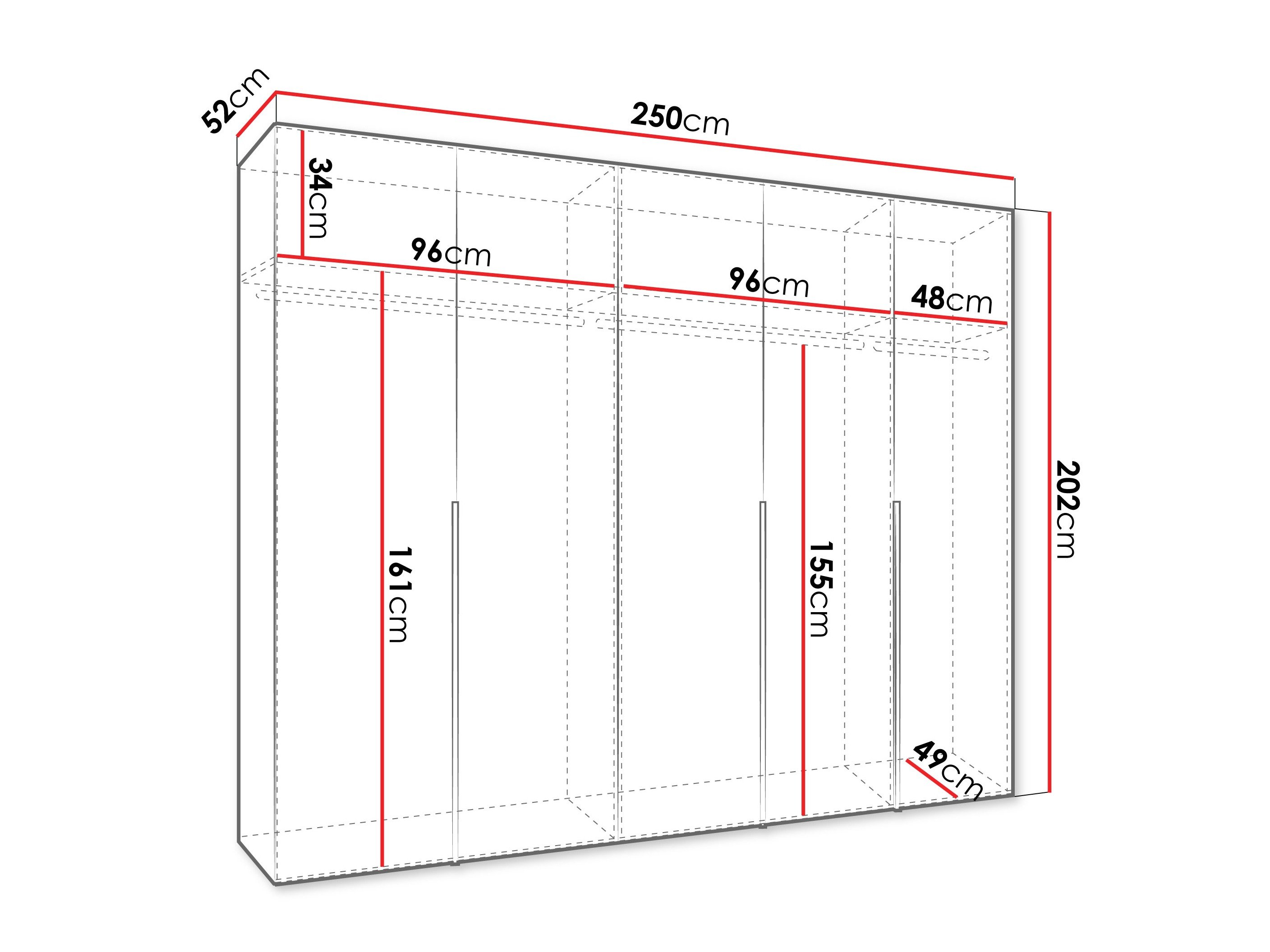 Armoire Hartford 538 (Blanc)