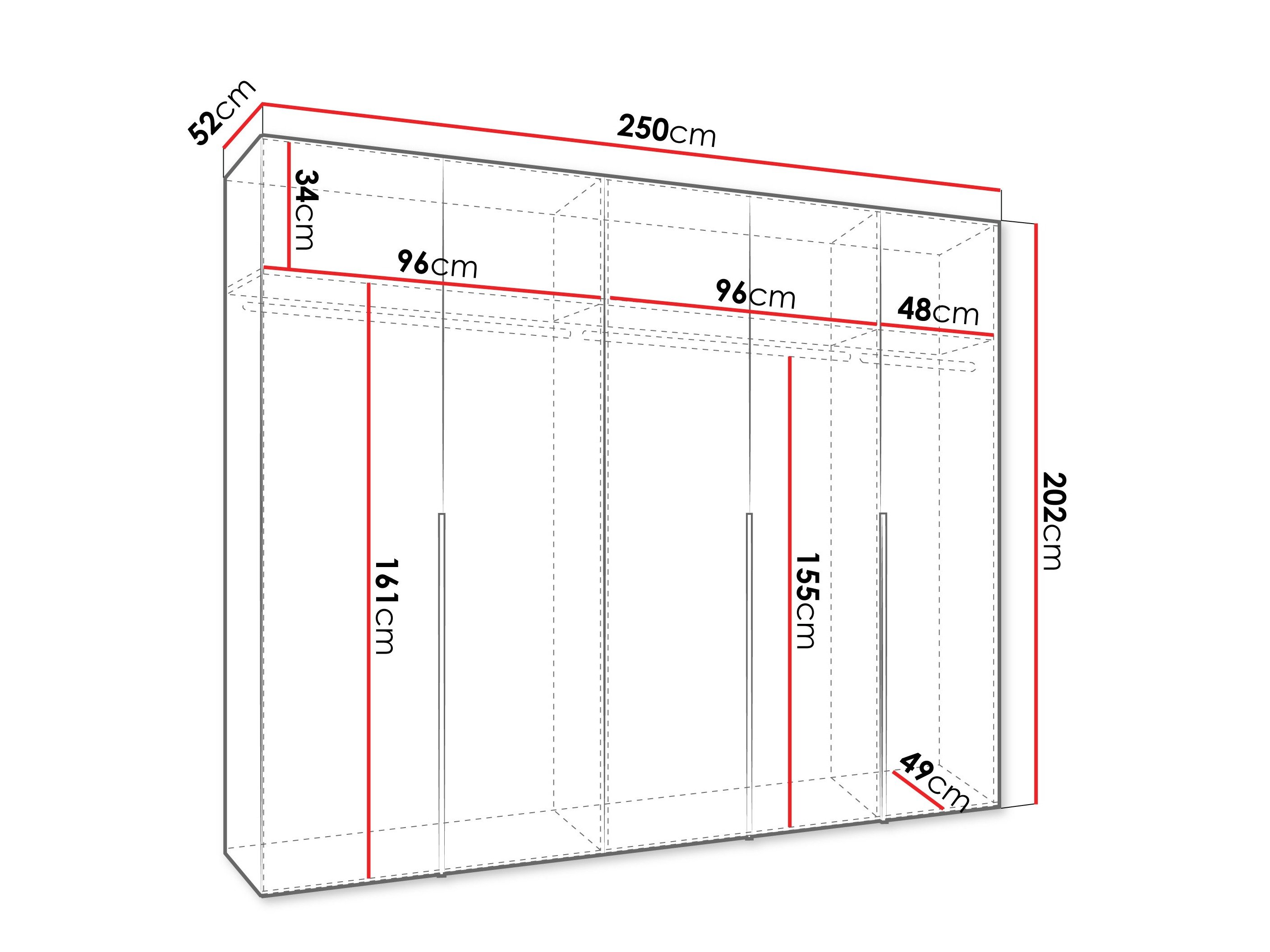 Armoire Hartford 538 (Cachemire)